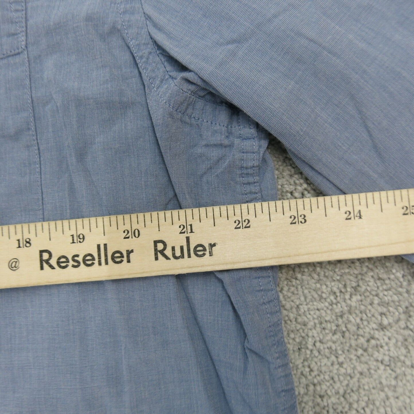 H&M Mens Shirt Button Up Regular Fit Casual Long Sleeves Blue Size X Large