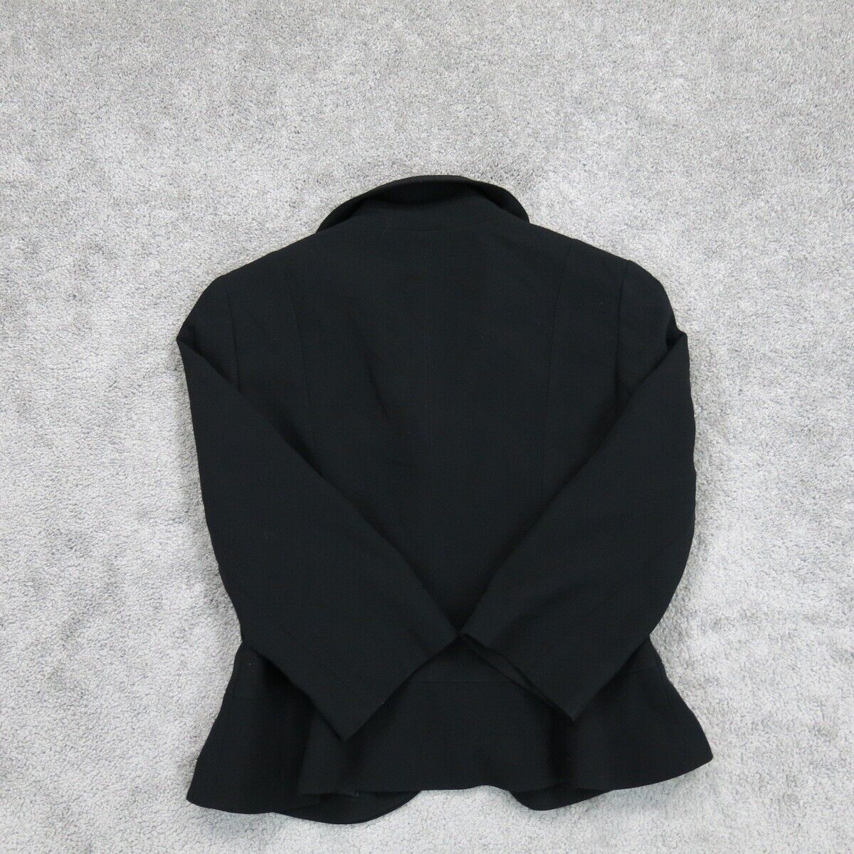 Ann Taylor Womens Blazer Coat Jacket Front 2 Button Long Sleeve Black Size 2