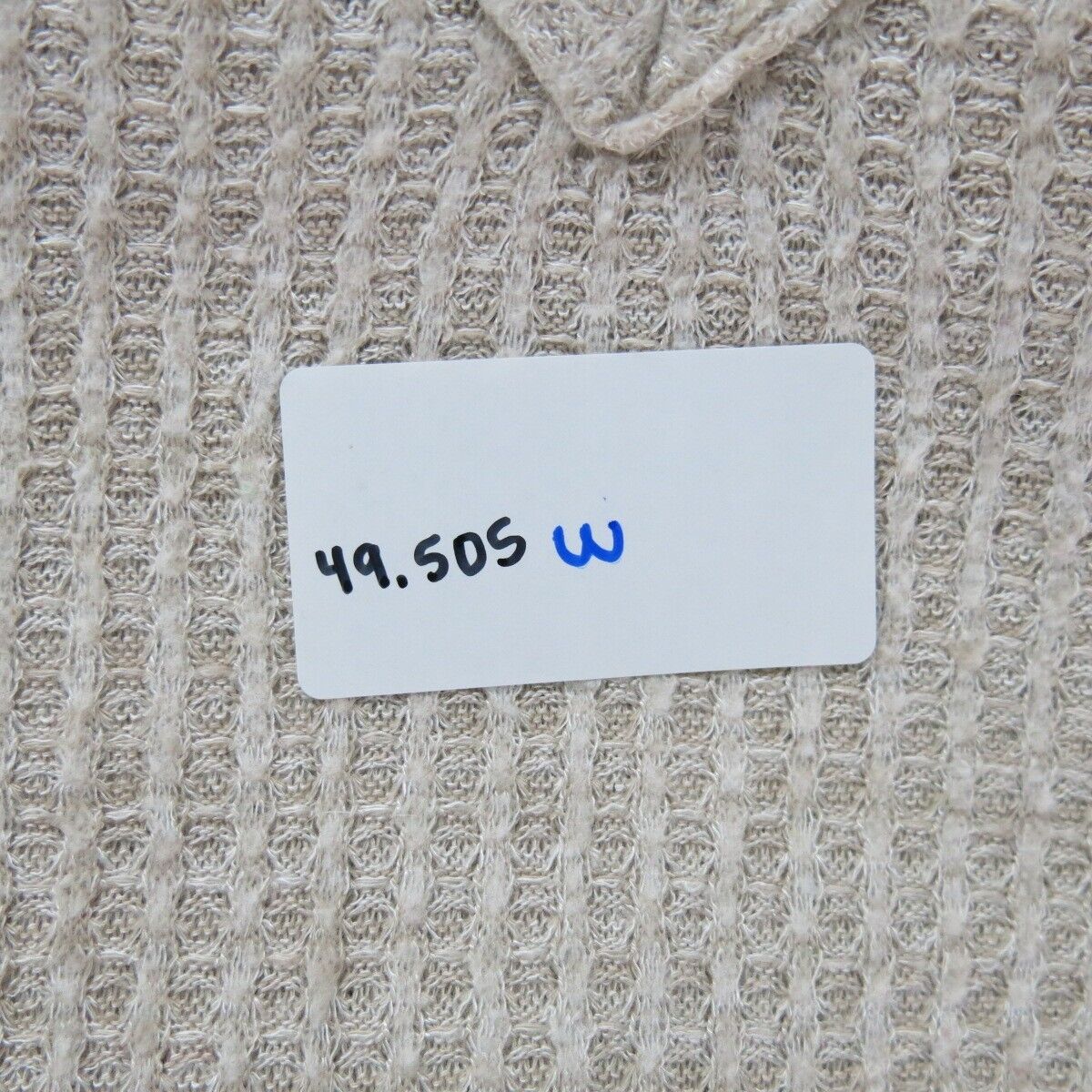 Forever 21 Women Sweater Pullover Knitted Long Sleeves V Neck Ivory Size Medium