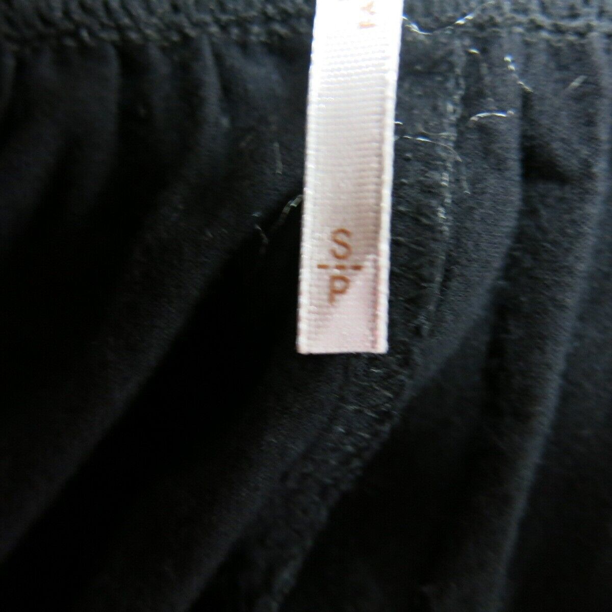 Zara Womens Blouse Top Round Neck Tie Half Sleeve Black Size Small