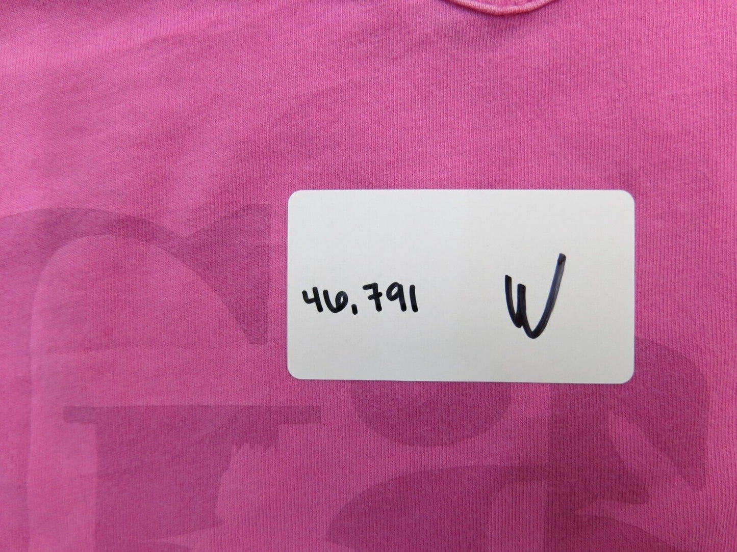 Gap Womens Blouse Short Sleeves V Neck Side Slit Graphic Tee Pink Size Large