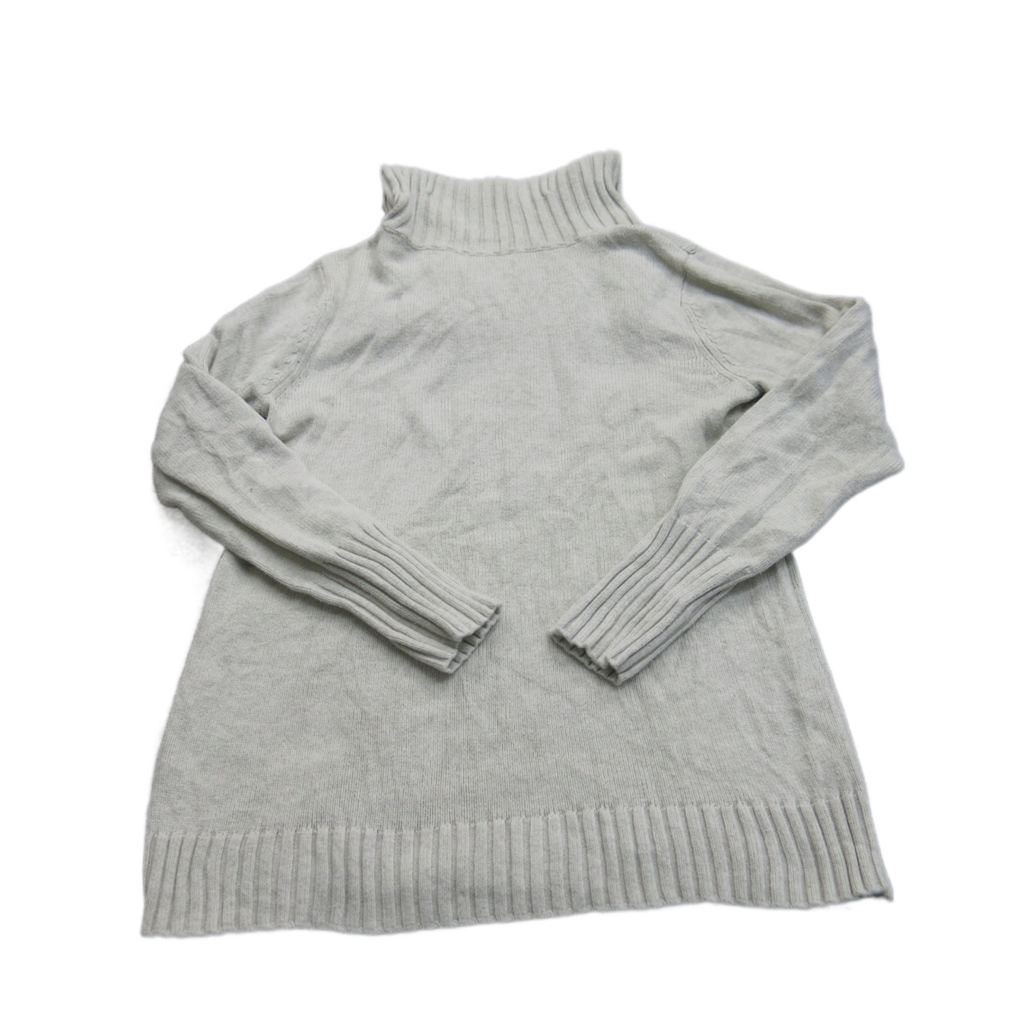 Nautica Womens Pullover Sweater Mock Neck Long Sleeves OFF White Size Medium