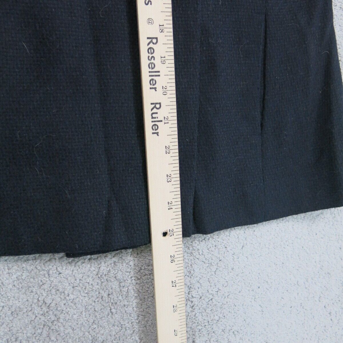 H&M Womens Blazer Coat Long Sleeves Two Pockets Front Button Black Size US 6