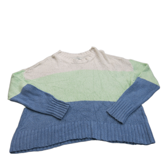 American Eagle Womens Pullover Sweater Crew Neck Long Sleeve Colorblock Size M