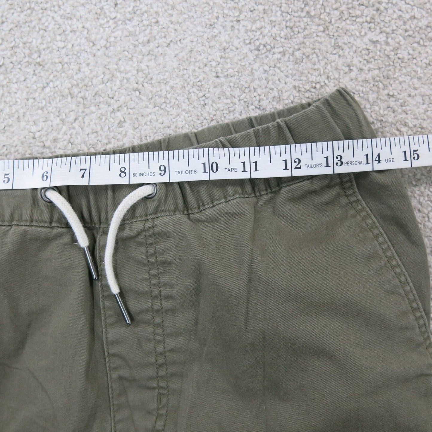 Divided By H&M Womens Pant Jogger High Rise Drawstring Waist Clay Green Size XS