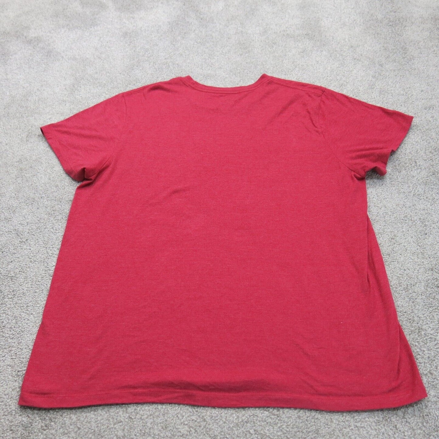 NBA Mens Graphic T Shirt Short Sleeves Crew Neck Pullover Red Size XXL