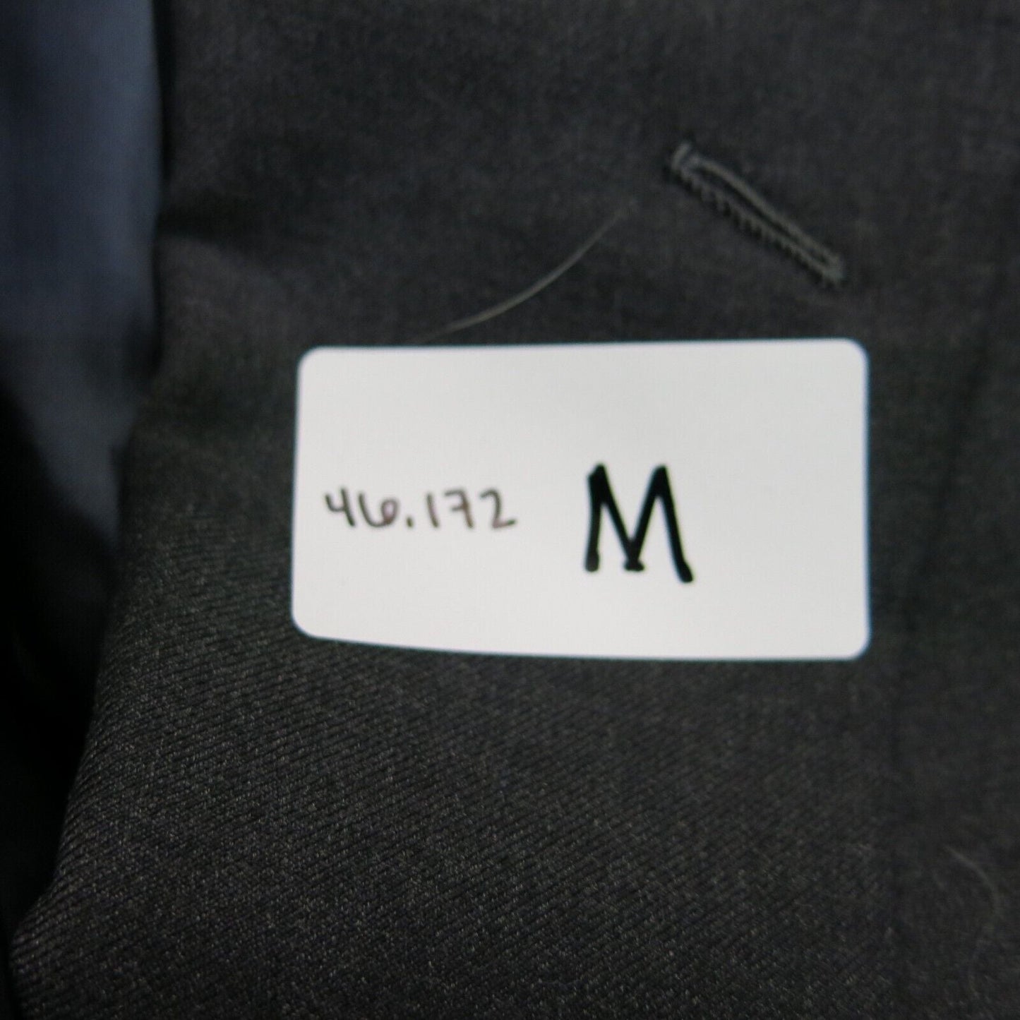 Hickey Freeman Mens Blazer Jacket Long Sleeve 2 Button Black Size 42
