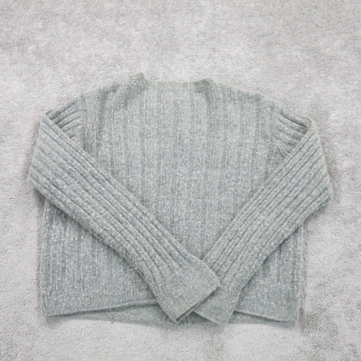 J. Crew Womens Cardigan Sweater Knitted Long Sleeves Gray Size Medium
