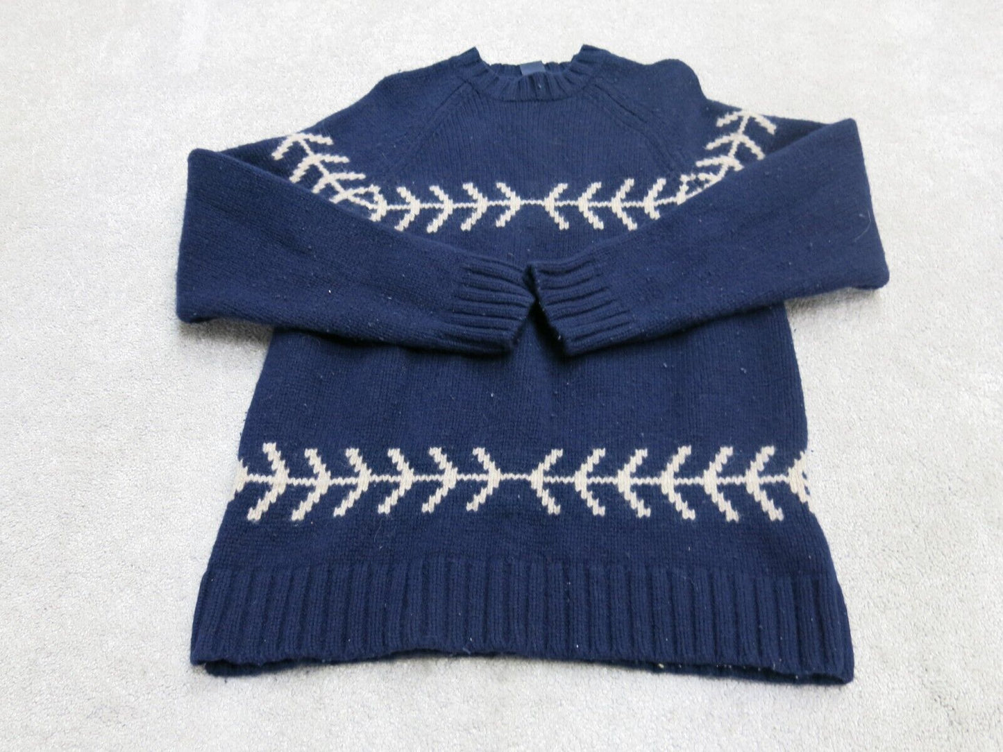 Gap Mens Pullover Crew Neck Sweater Pullover Long Sleeves Blue Size Large