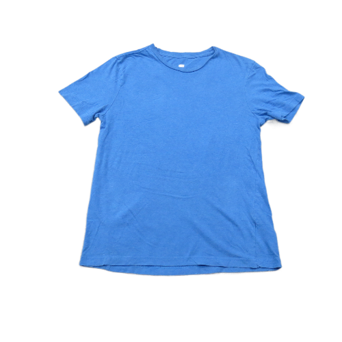 H&M Men T Shirt Short Sleeves Crew Neck Regular Fit Blue Size Small