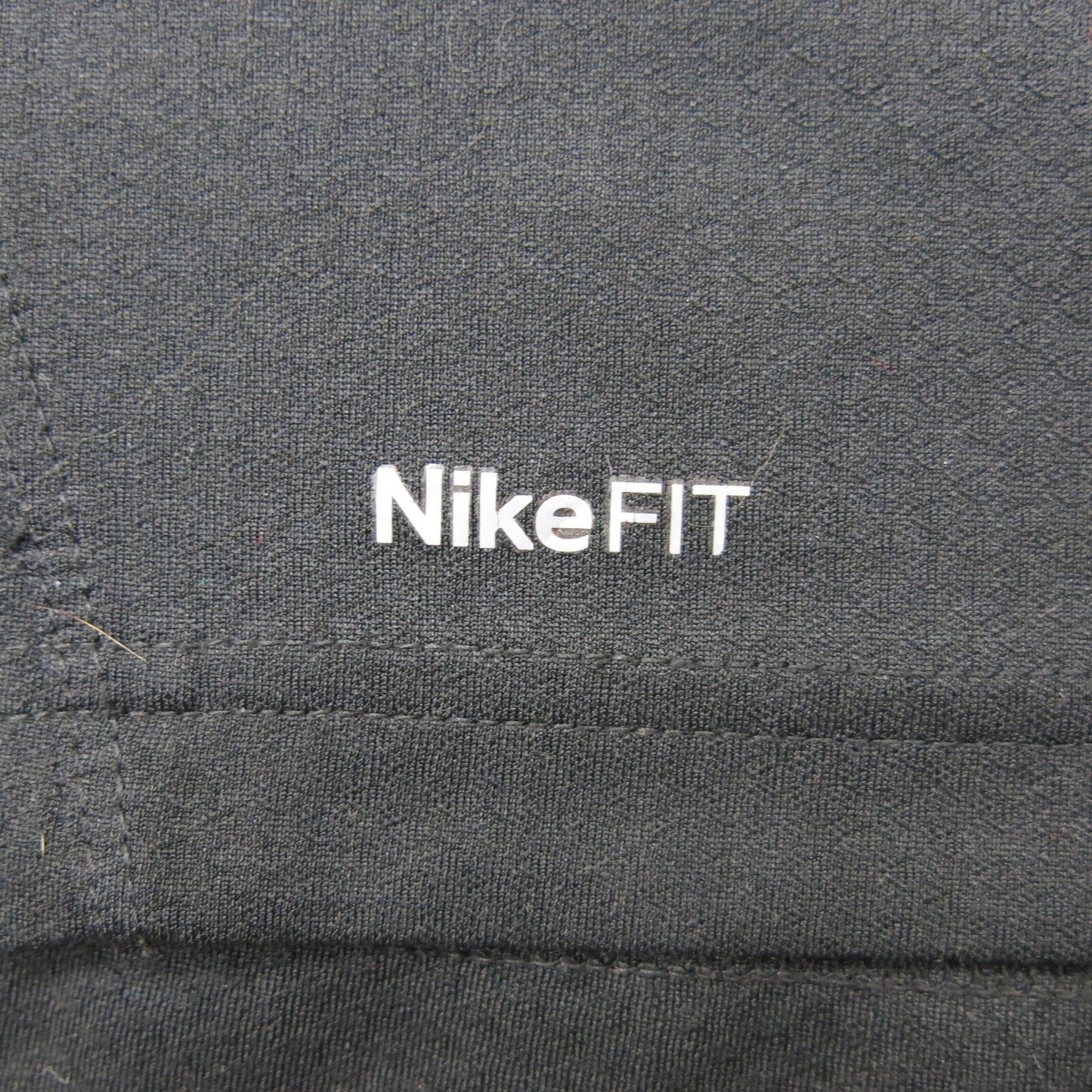 Nike Dri Fit Mens Polo Shirt Short Sleeves Authentic Fit Logo Black Size Large