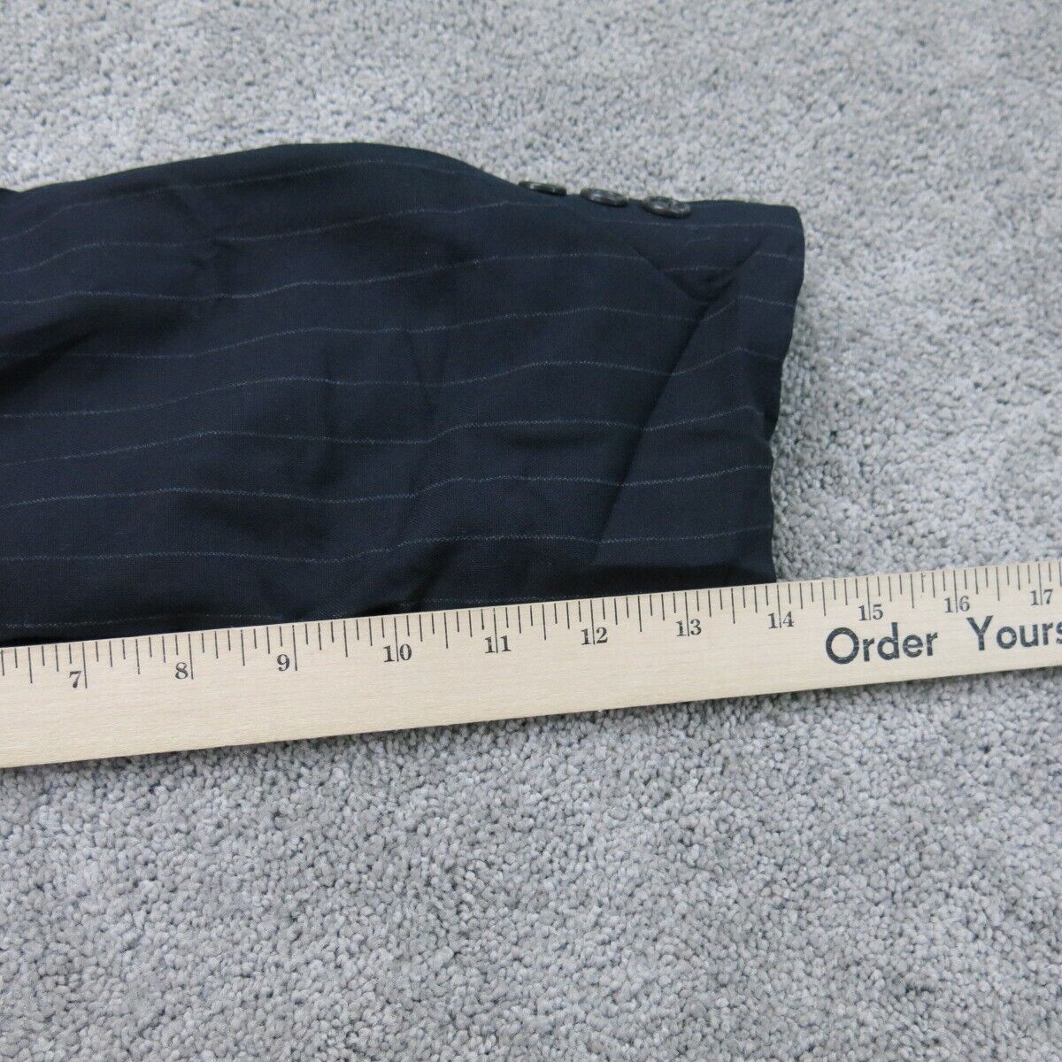 Brooks Brother Mens Blazer Coat Long Sleeves Single Breasted Pocket Blue Size 42