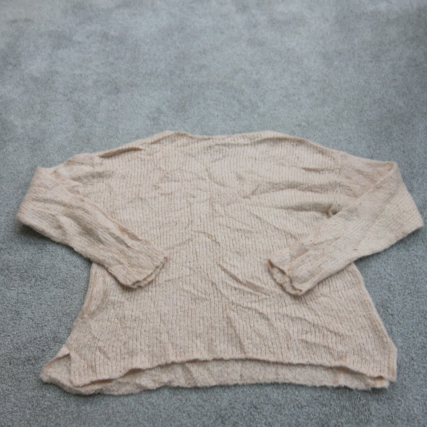 Gap Womens Pullover Sweater Knitted Round Neck Long Sleeves Light Pink Size XL