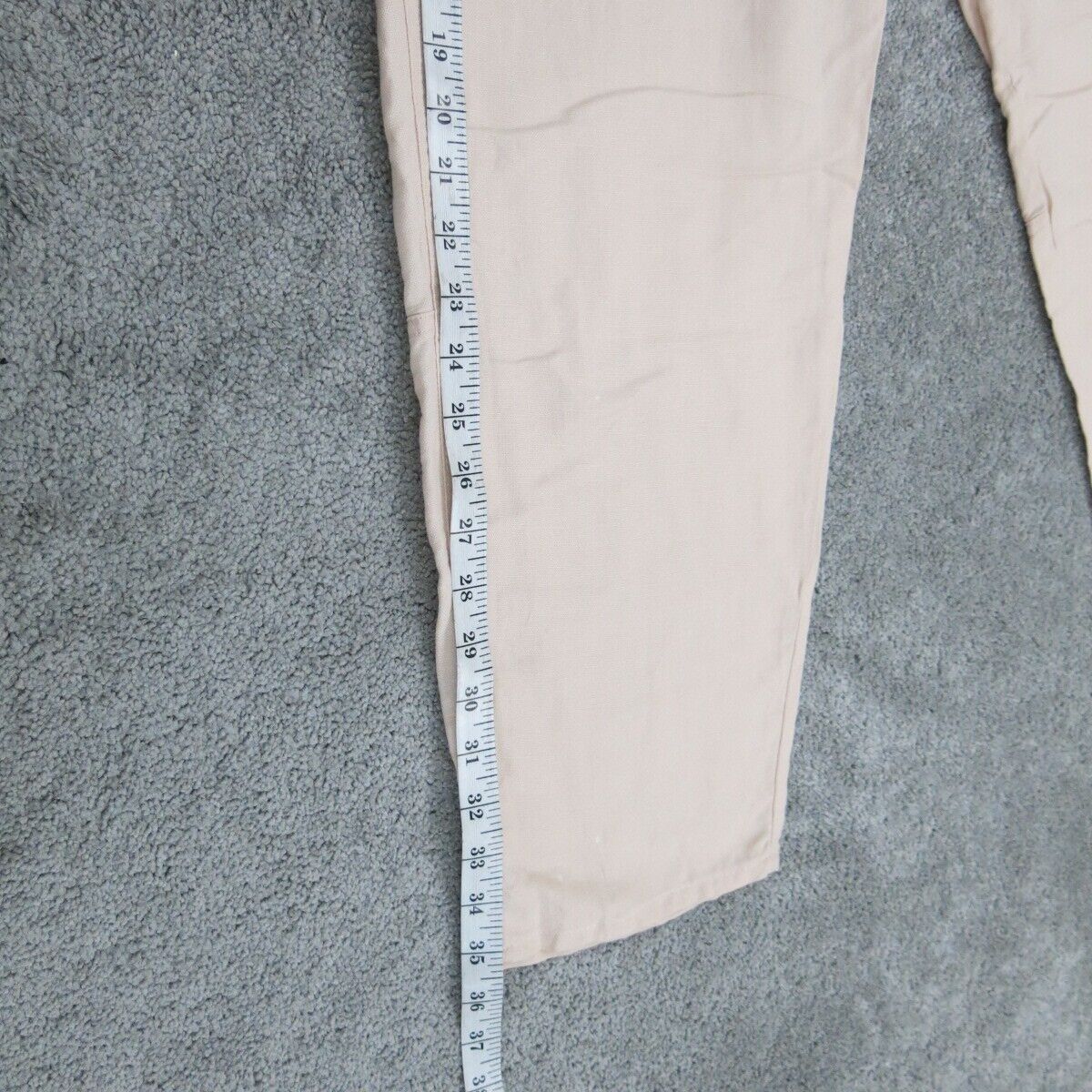 Womens Activewear Sweatpants Drawstring Waist High Rise Ivory Pink Size Large