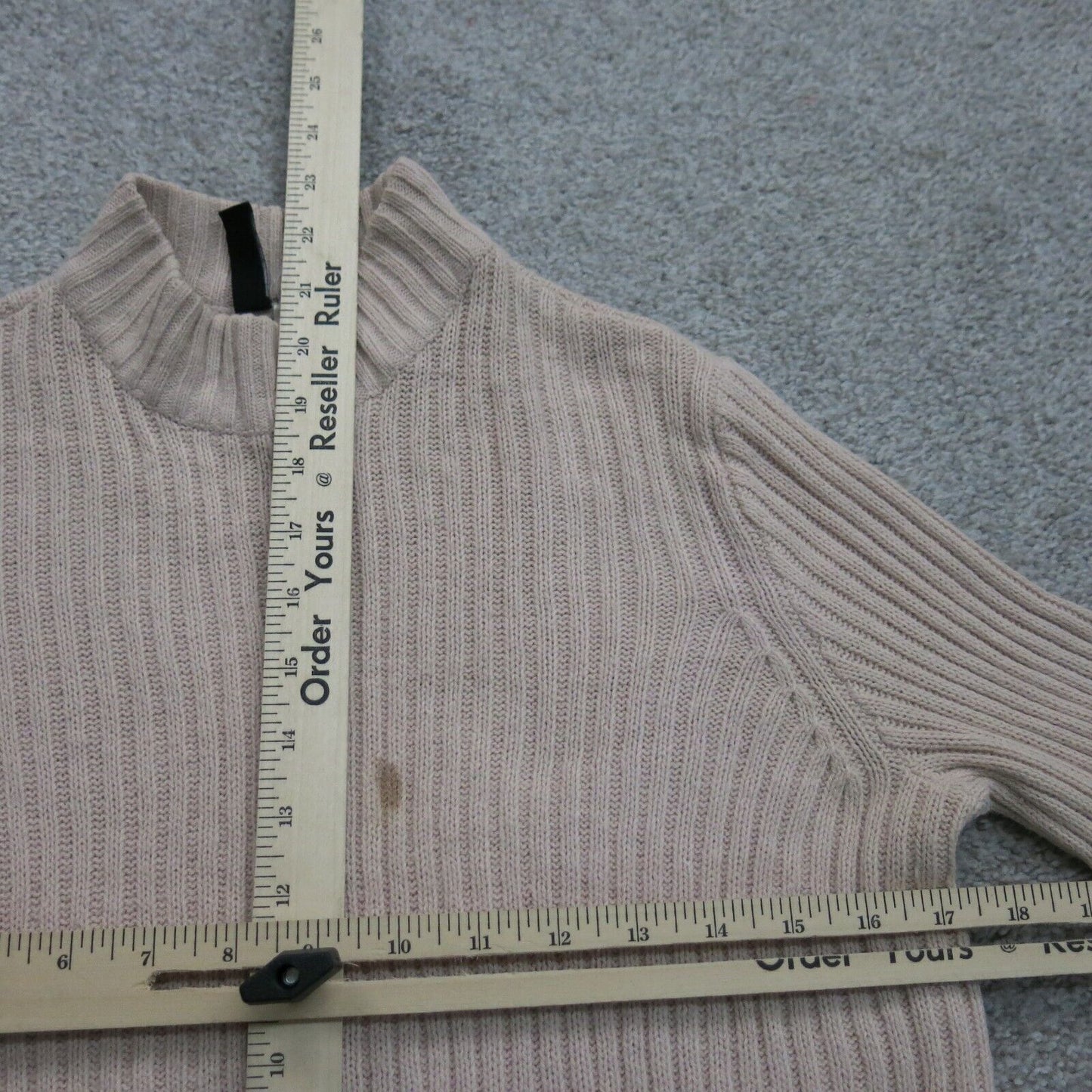 Divided By H&M Womens Pullover Sweater Mock Neck Solid Light Pink Size Small