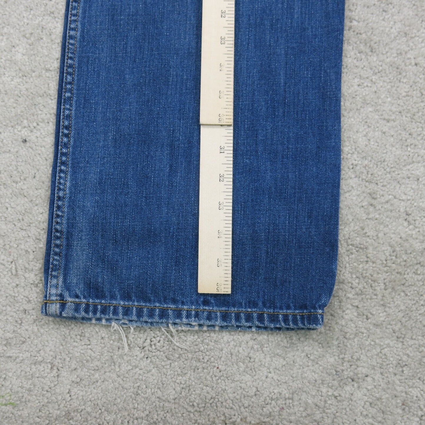 J. Crew Mens Jeans Wide Leg Denim High Rise 100% Cotton Blue Size W36XL32