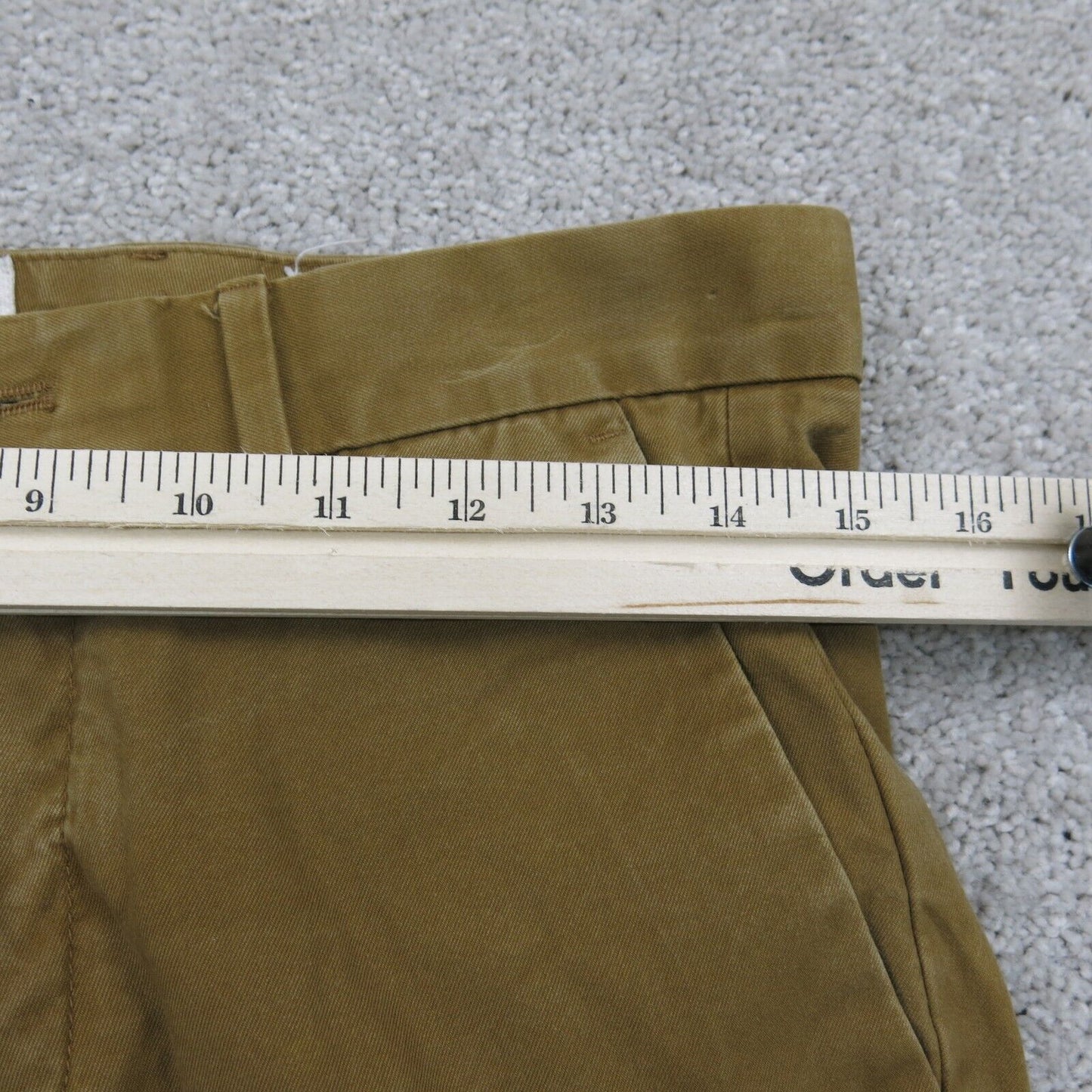 GAP Mens Pant Slim Straight Leg Chino Low Rise Pockets Gold Blown Size W28XL30