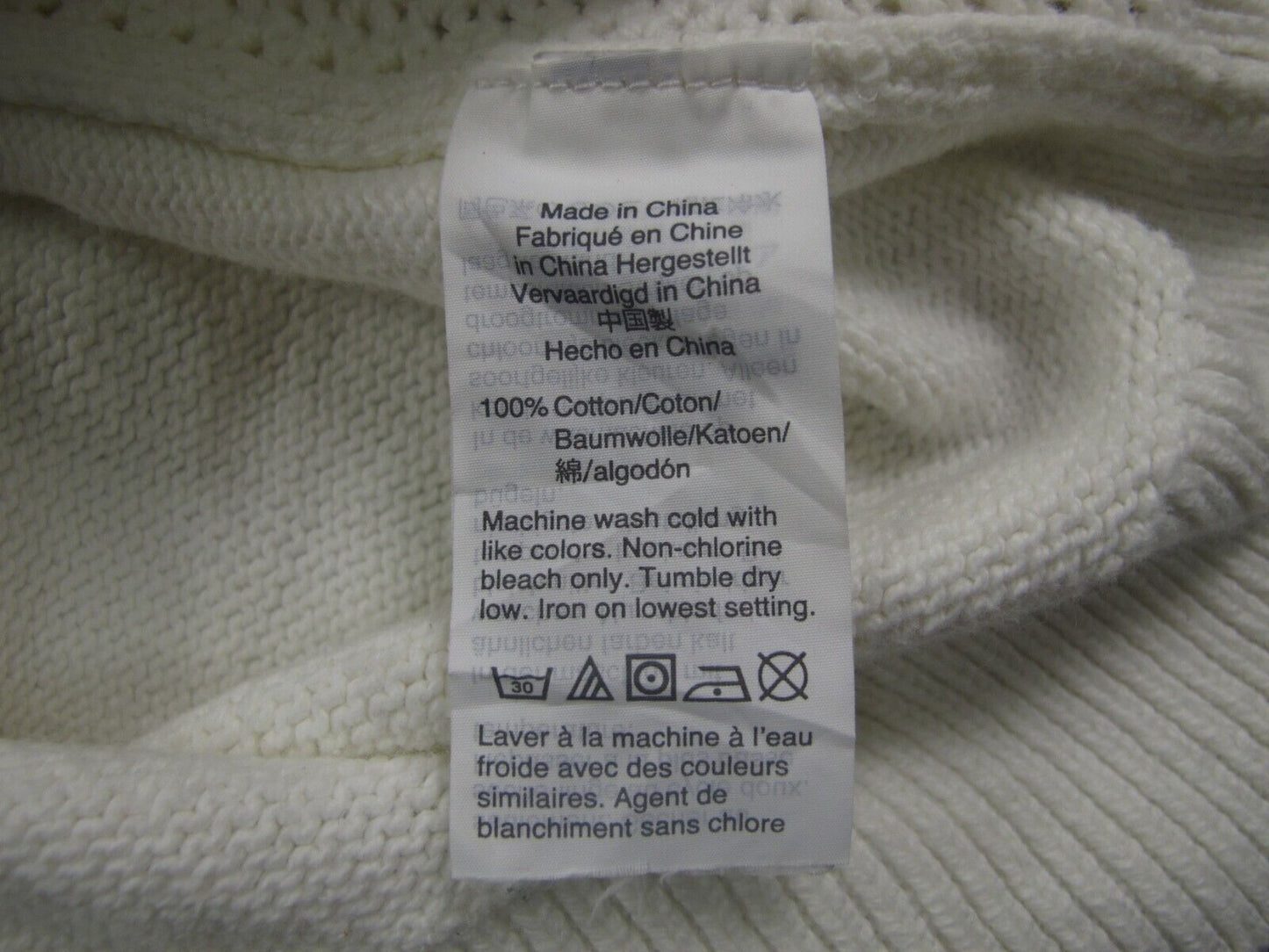 J Crew Womens Pullover Sweater Top Pullover Long Sleeves Crew Neck White Size M