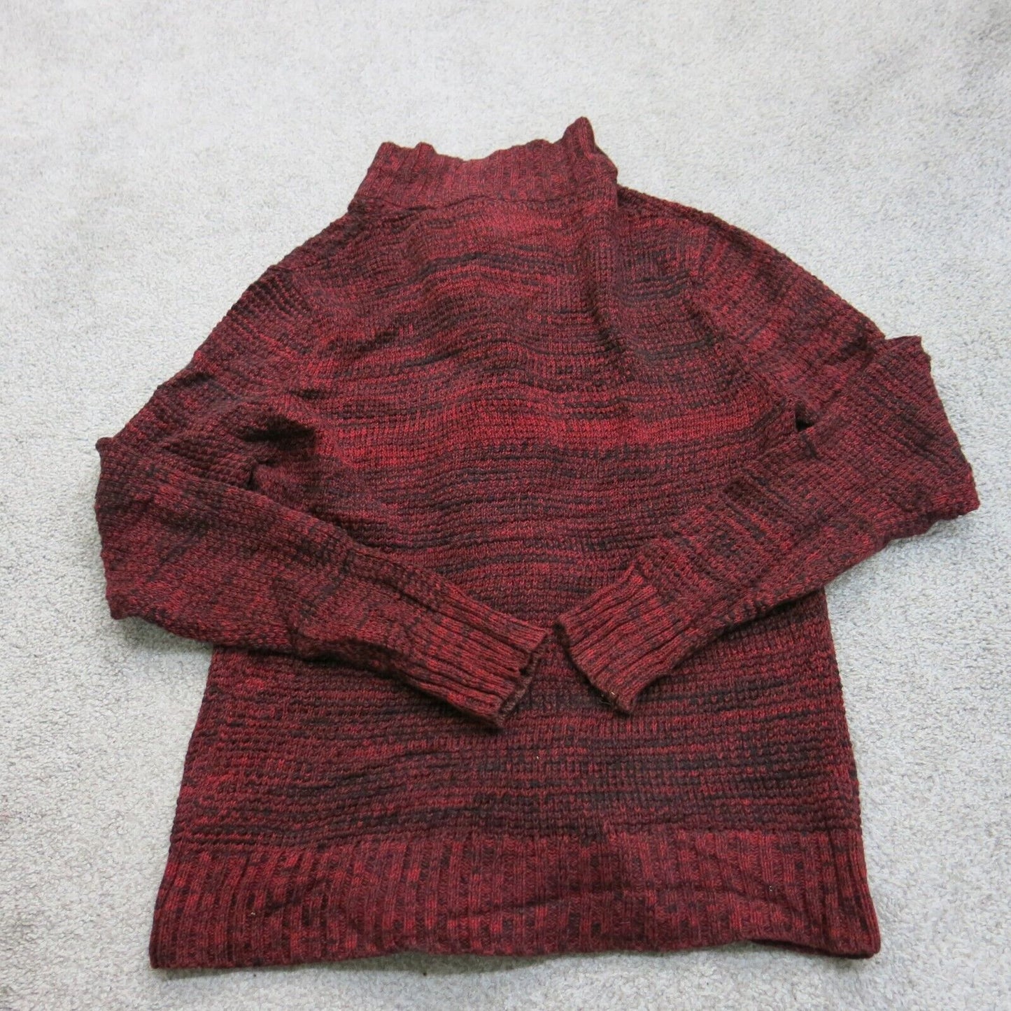 Express Womens Cardigan Sweater Buckle Front Long Sleeves Maroon Red Size Small
