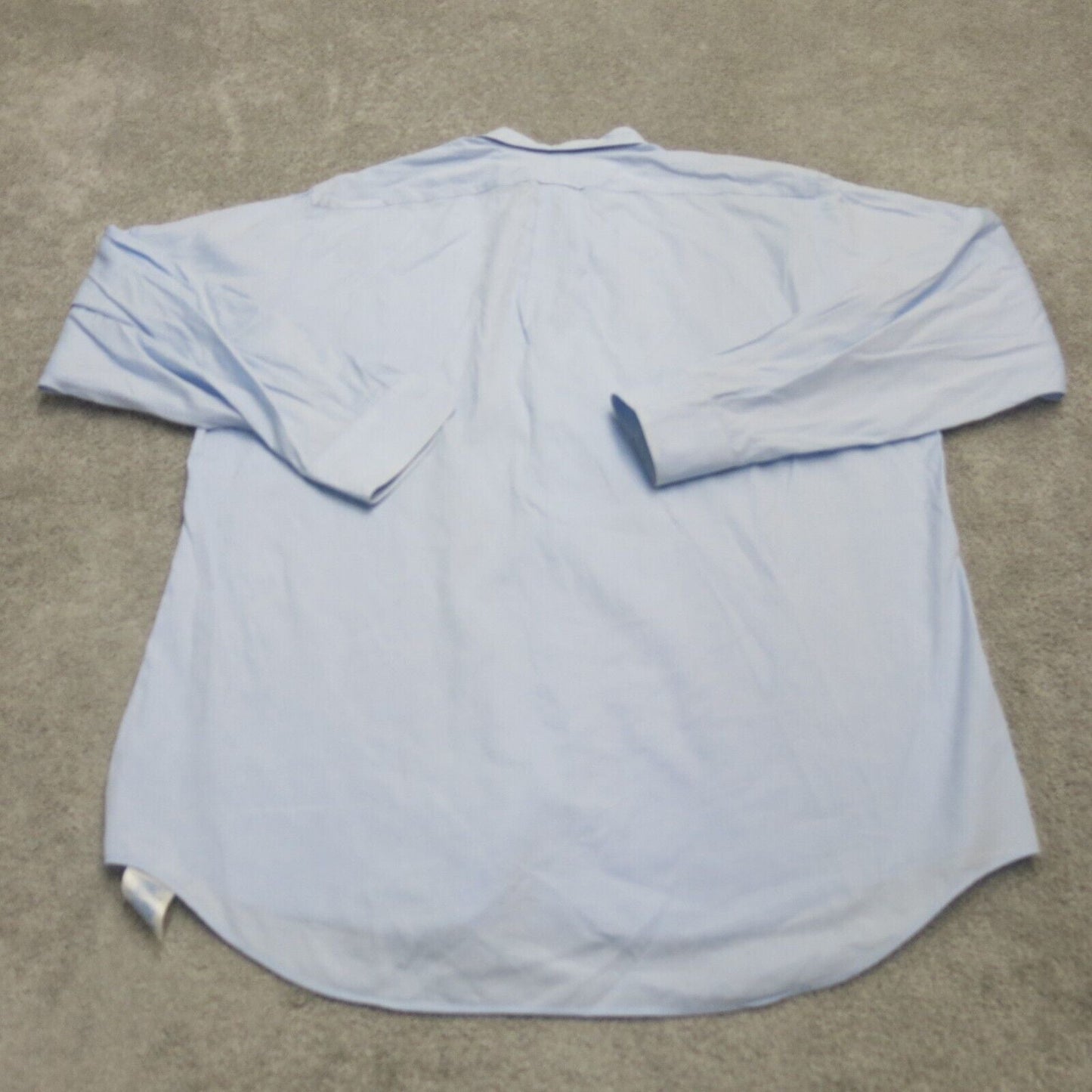 Lands End Men Shirt Button Down Long Sleeve 100% Cotton Light Blue Size 16-34