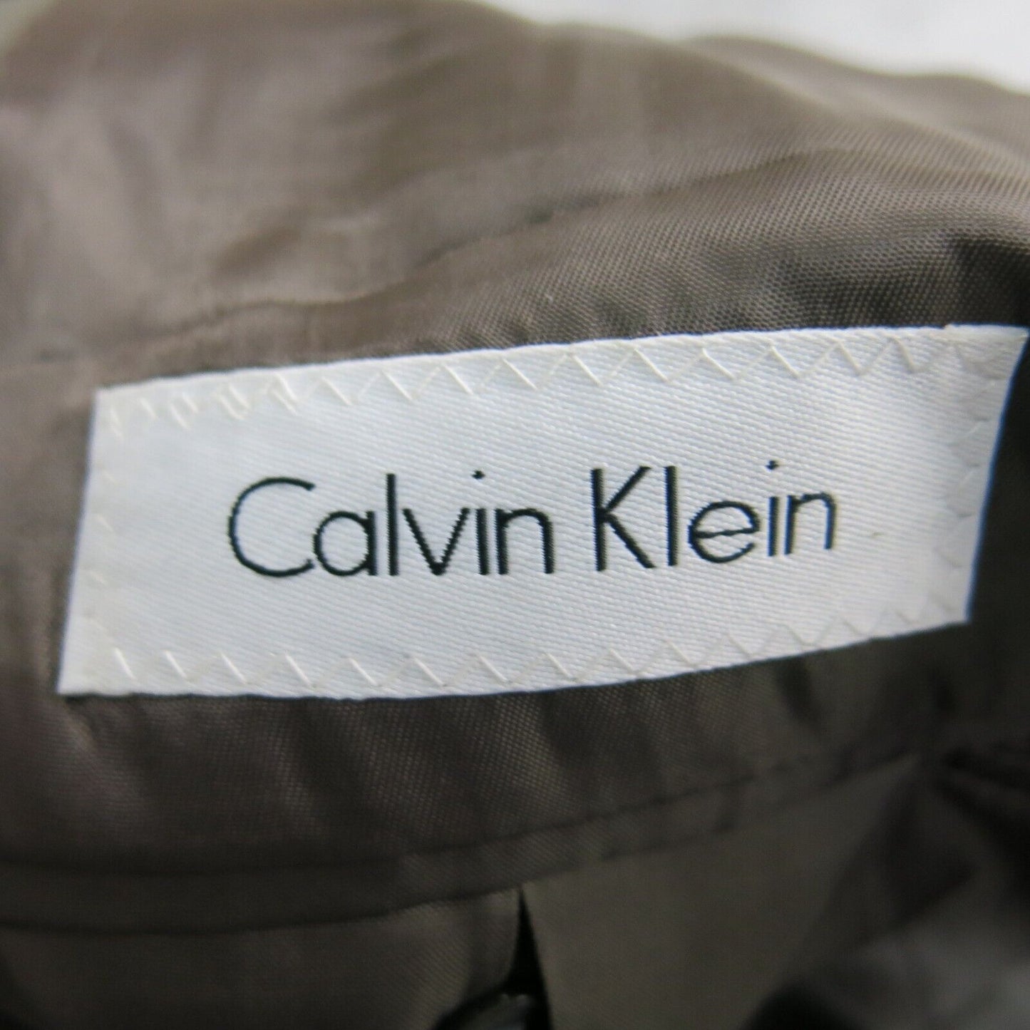 Calvin Clein Mens Blazer Coat Single Breasted Long Sleeves Dark Gray Size 46R