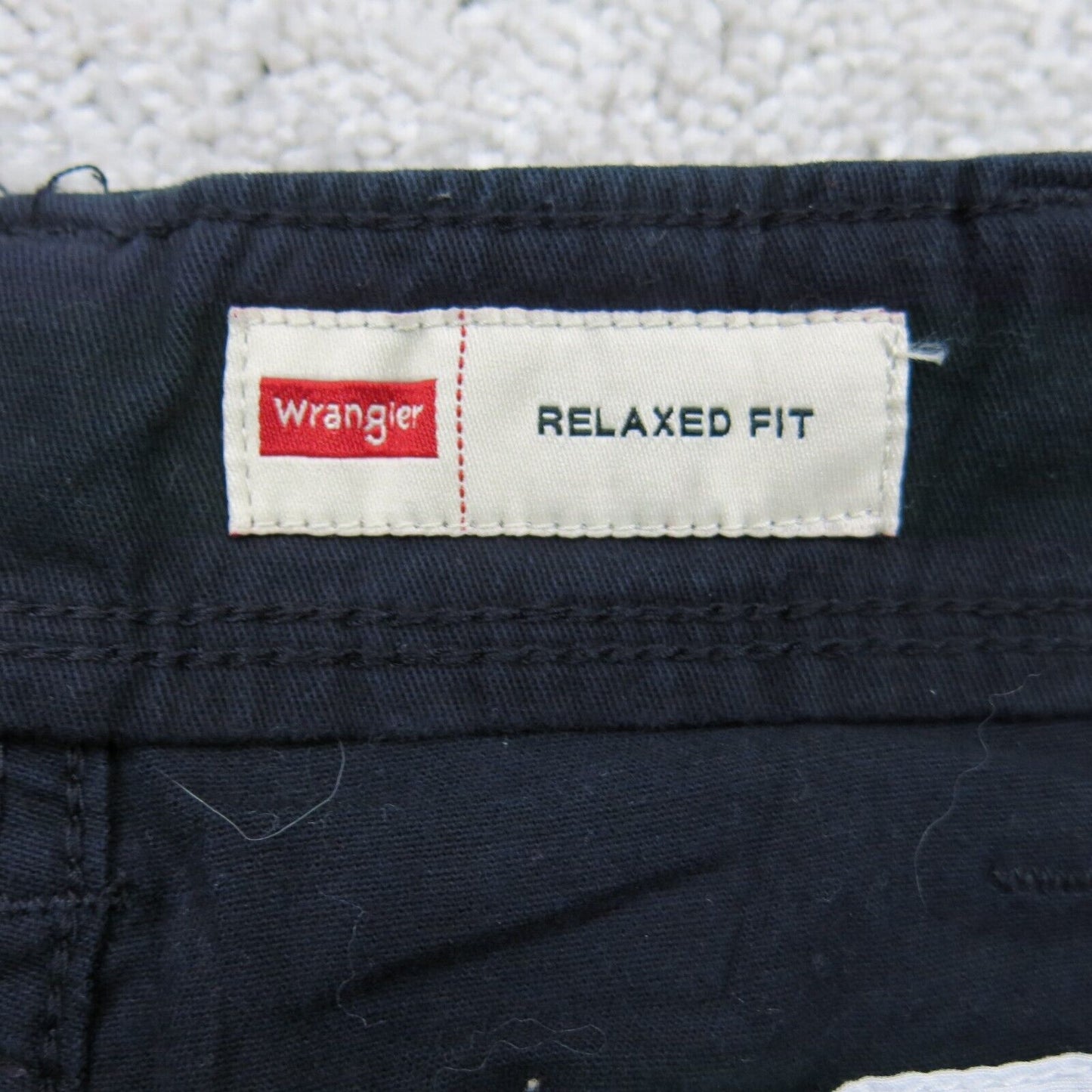 Wrangler Mens Pant Cargo Straight Leg Mid Rise Pockets Cotton Black Size W34XL30
