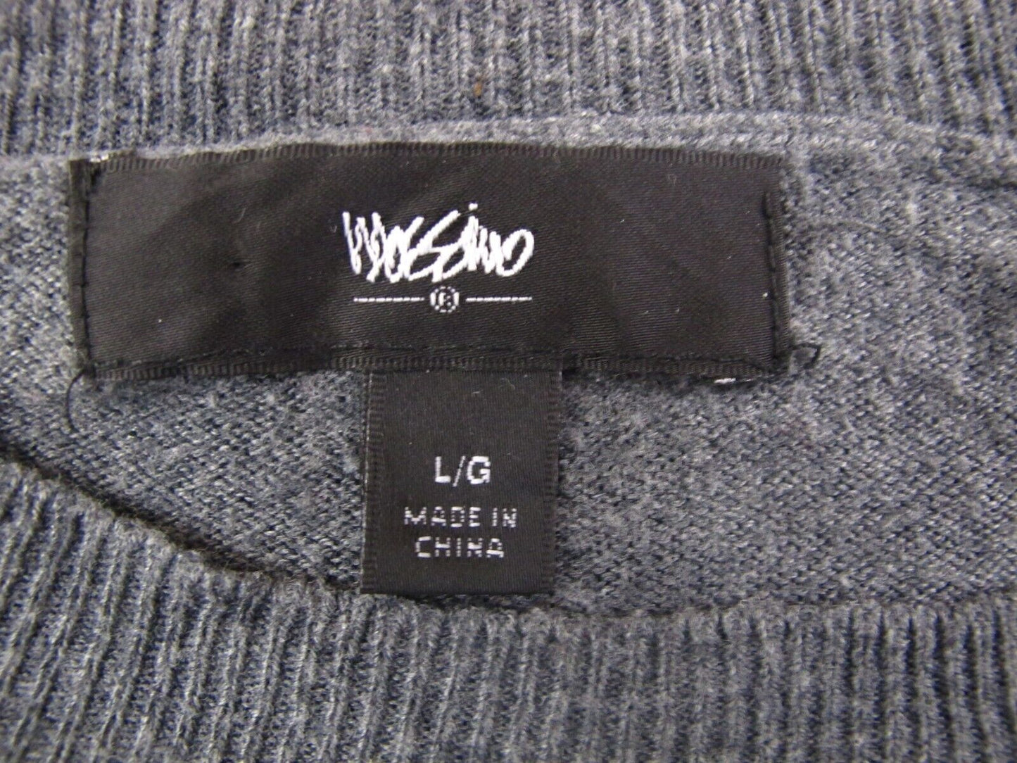 Mossimo Womens Crew Neck Sweater Pullover Long Sleeves Black Size Large