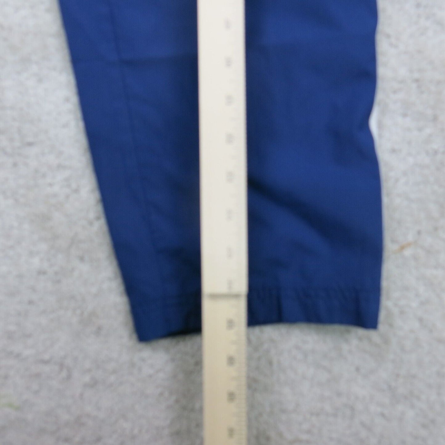Adidas Mens Track Pant Elastic Waist Climashell Wind 3 Striped Blue Size Small