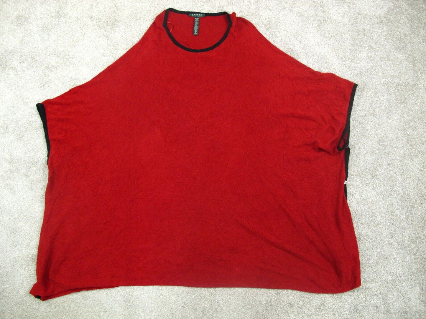 Ralph Lauren Womens Crew Neck Shift Midi Dress Sleeveless Red Size One Size