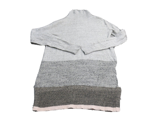 Gap Womens Pullover Sweater Knitted Mock Neck Long Sleeves  Gray Size XS