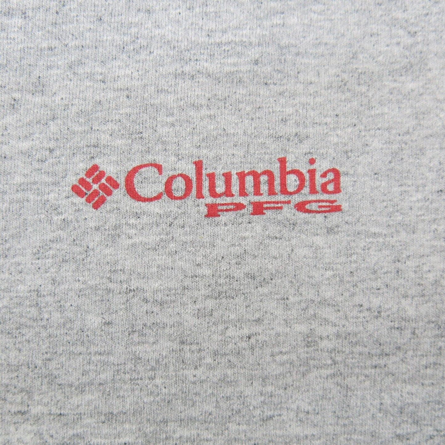 Columbia PFG Mens Crew Neck T Shirt Short Sleeves Cotton Heather Gray Size Large