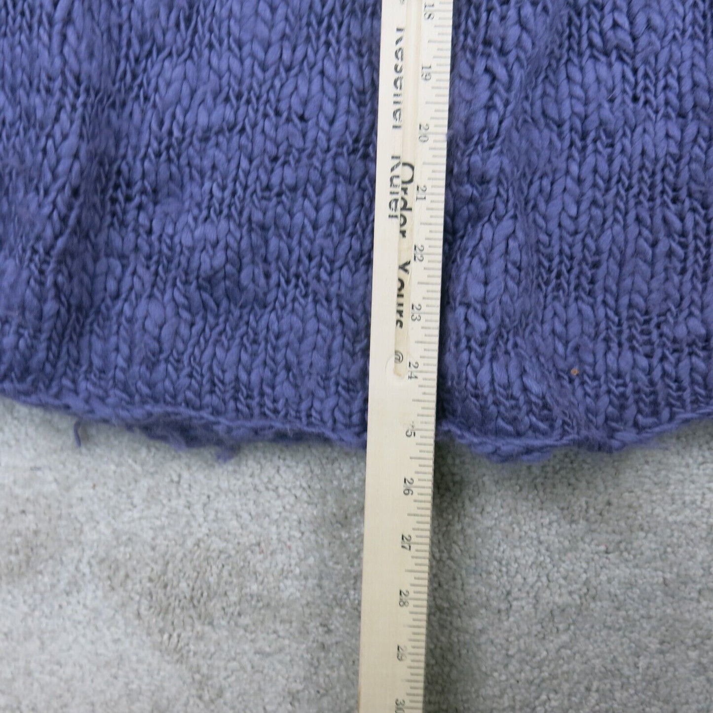 Calvin Klein Womens Pullover Sweater Fit & Flare Crew Neck Purple Size Medium
