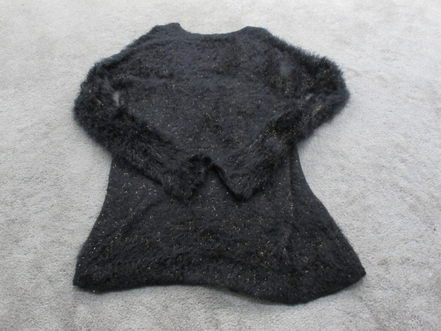 Express Women's Cardigan Sweater Knitted Open Front Long Sleeve Black Size Small