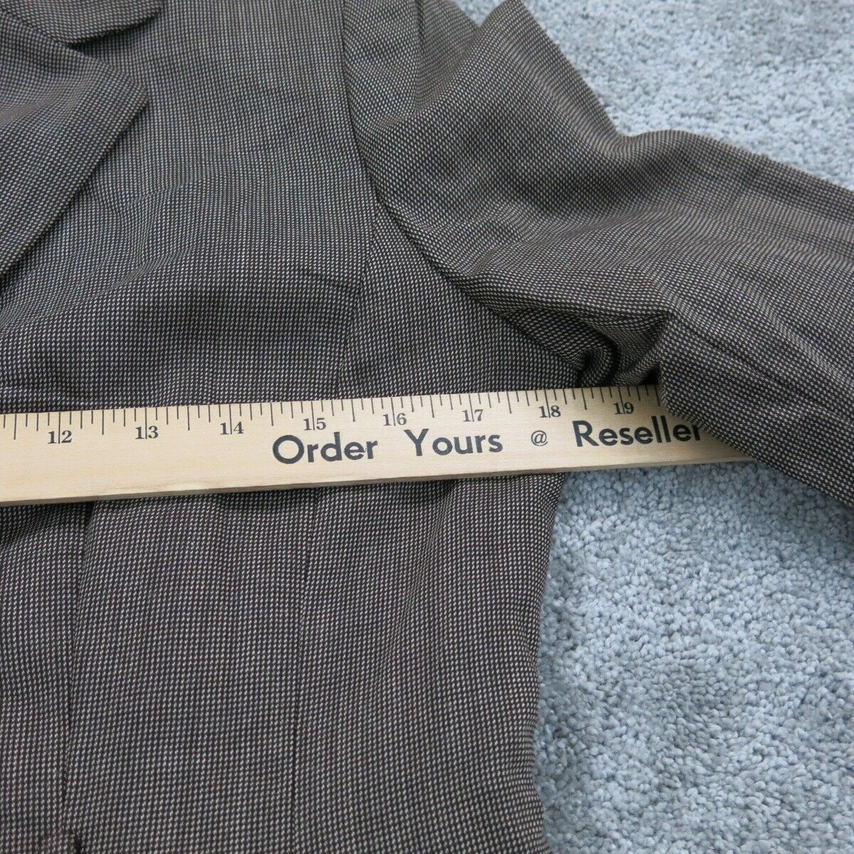 Tahari Women Blazer Coat Single Breasted Long Sleeves Front Button Brown Size 8P