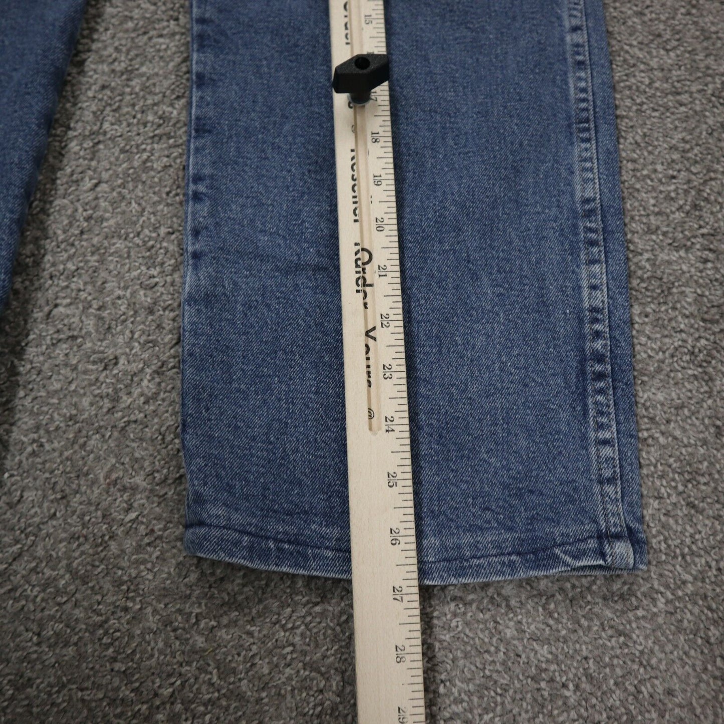 Wrangler Mans Jeans Straight Leg Stretch Regular Fit High Rise Blue Size W44XL29