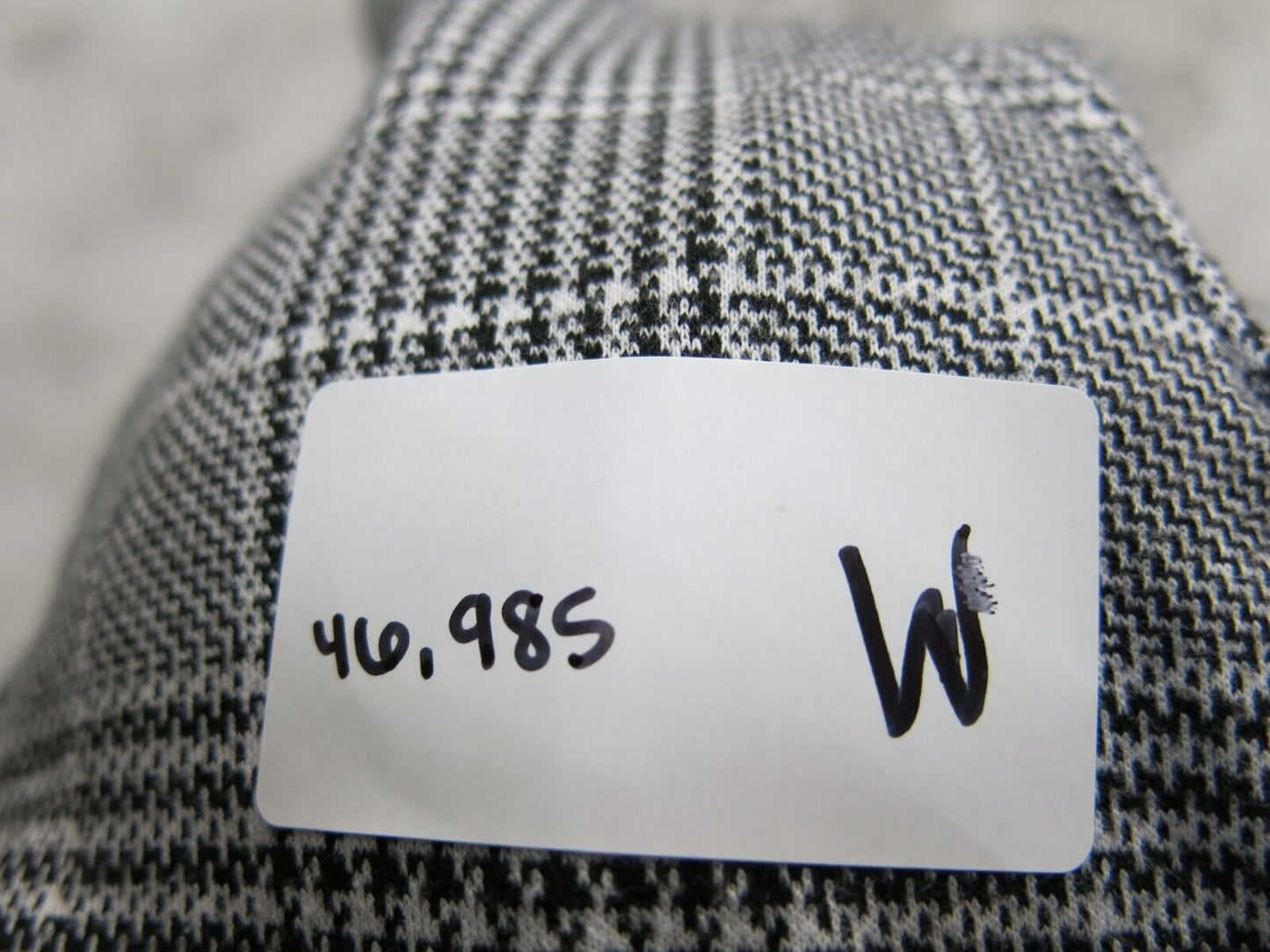 H&M Womens Tweed Blazer Coat Long Sleeve one Button Pockets Black White Size 12