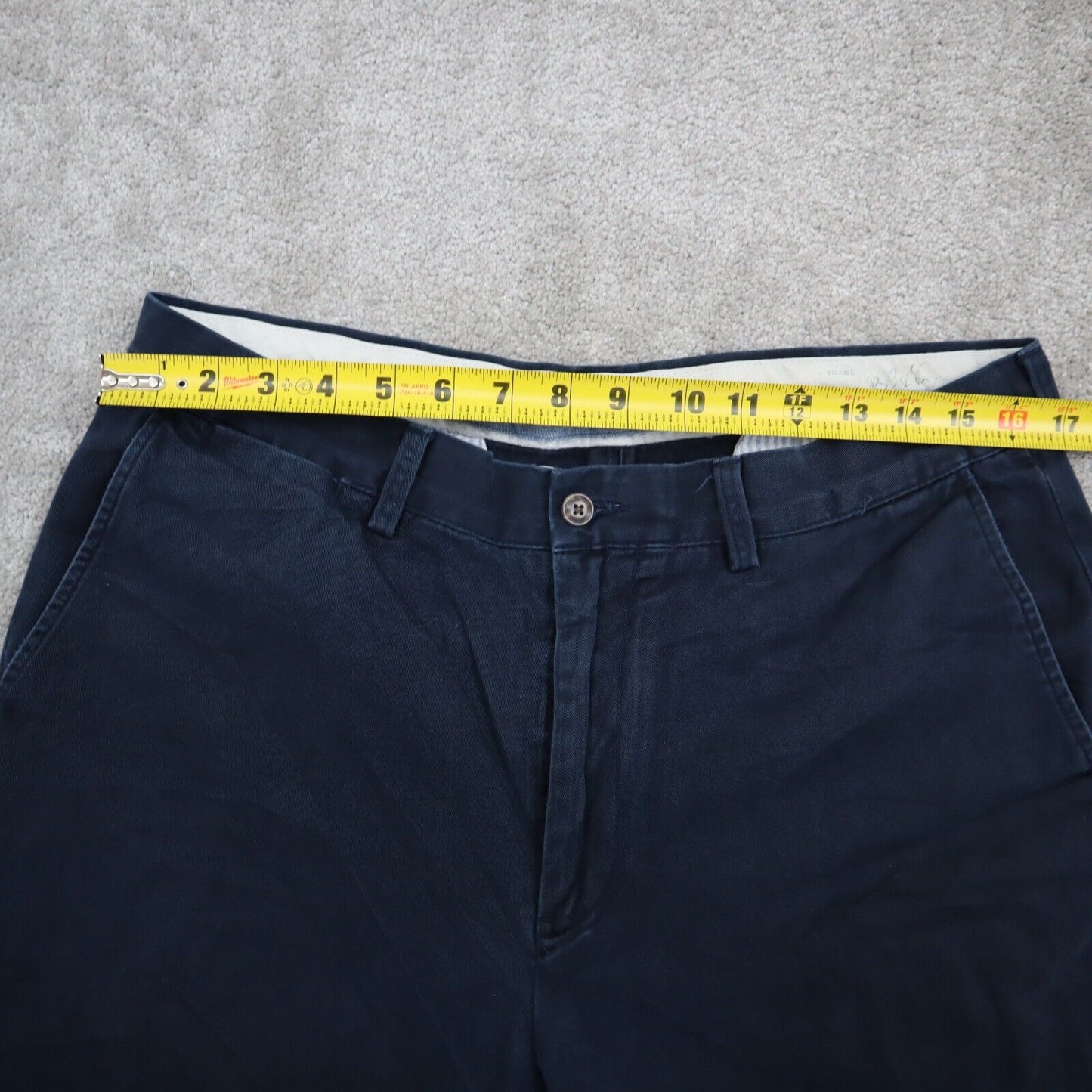 Polo Ralph Lauren Mens Classic Fit Chino Pants Mid Rise Navy Size 35 Stretch