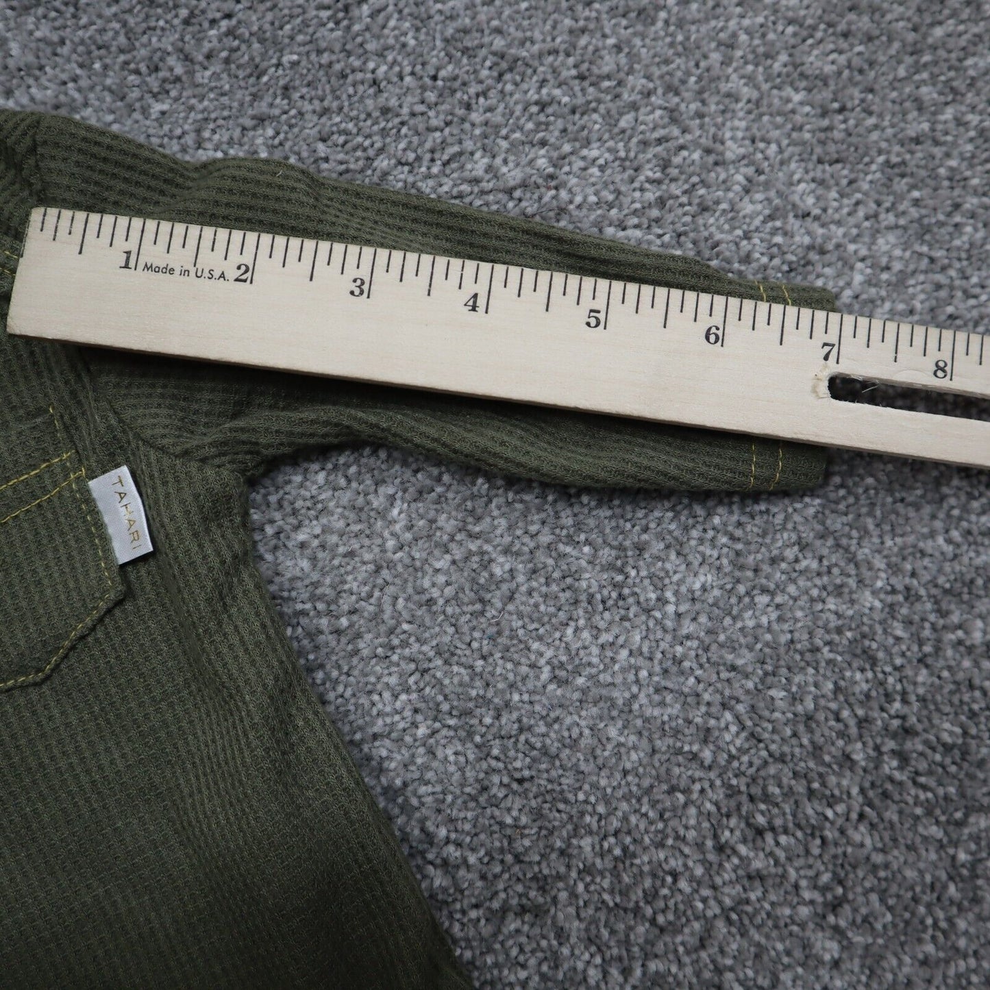 Tahari Baby Bodysuit Girls Size 0-3 Green Crew Neck Long Sleeve Solid Pocket