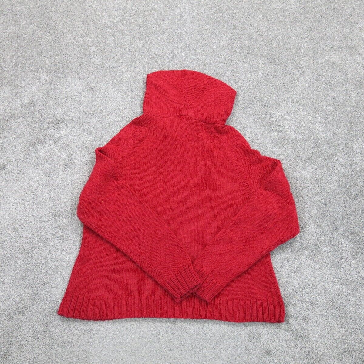 Gap Womens Pullover Hooded Sweater Knitted Long Sleeve Graphic Red Size X Large