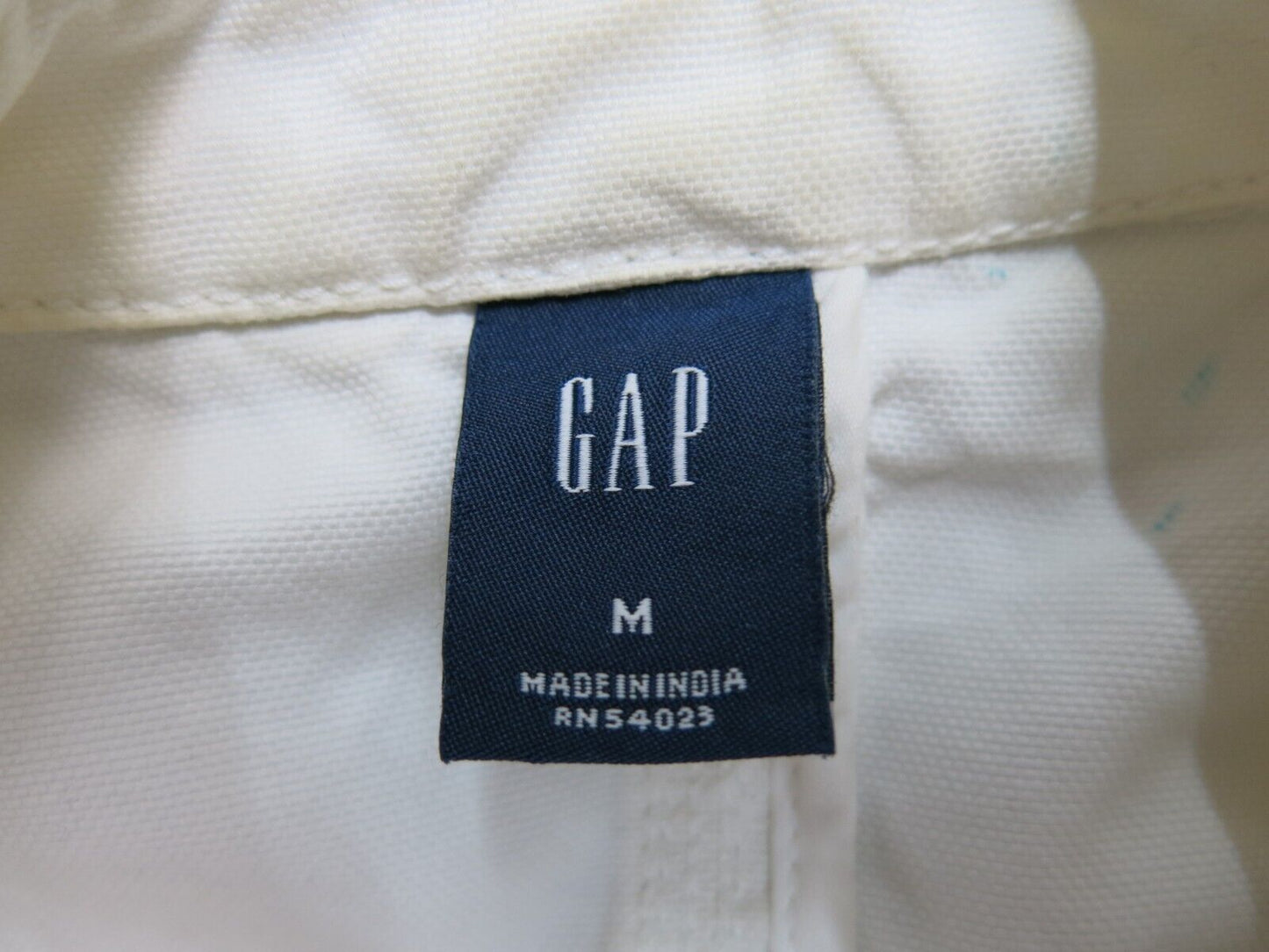 Gap Mens Pea Coat Double Breasted Long Sleeve Pockets Ivory Size Medium