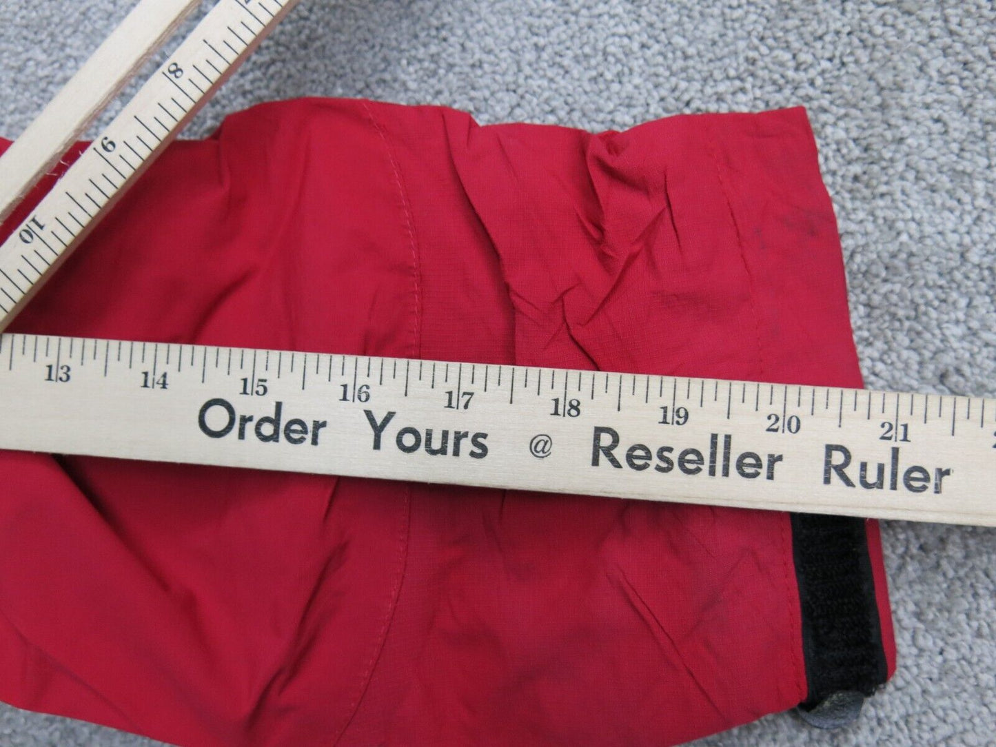 Lands End Mens Windbreaker Jacket Full Zip Up Long Sleeves Mock Neck Red Size XL