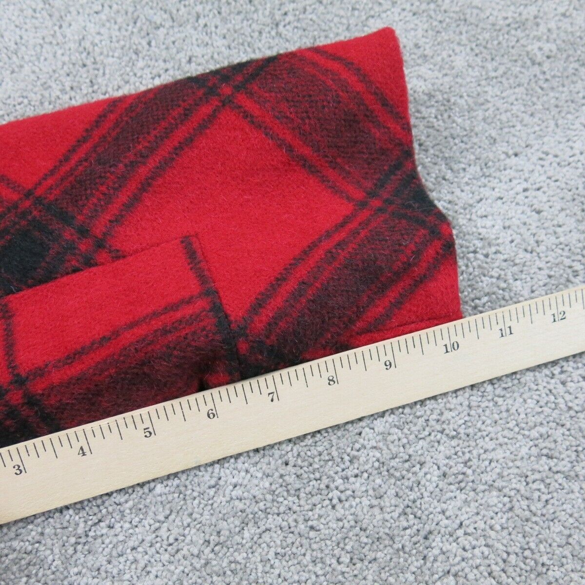 Talbots Women Trench Coat Long Sleeves Collared Neck 2 Pockets Plaid Red Size L