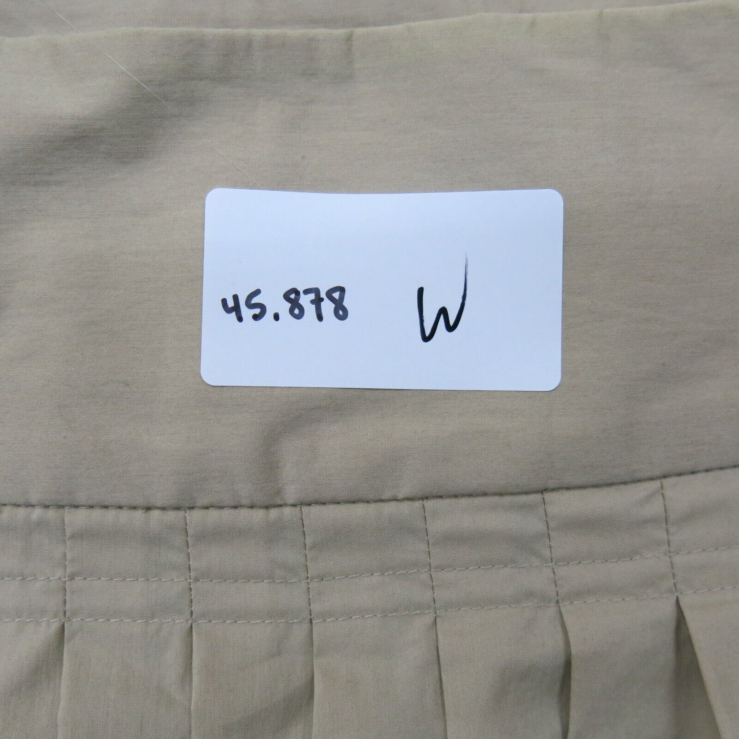 Banana Republic Womens Straight Pencil Skirts Pleated Side Zip Beige Size 8