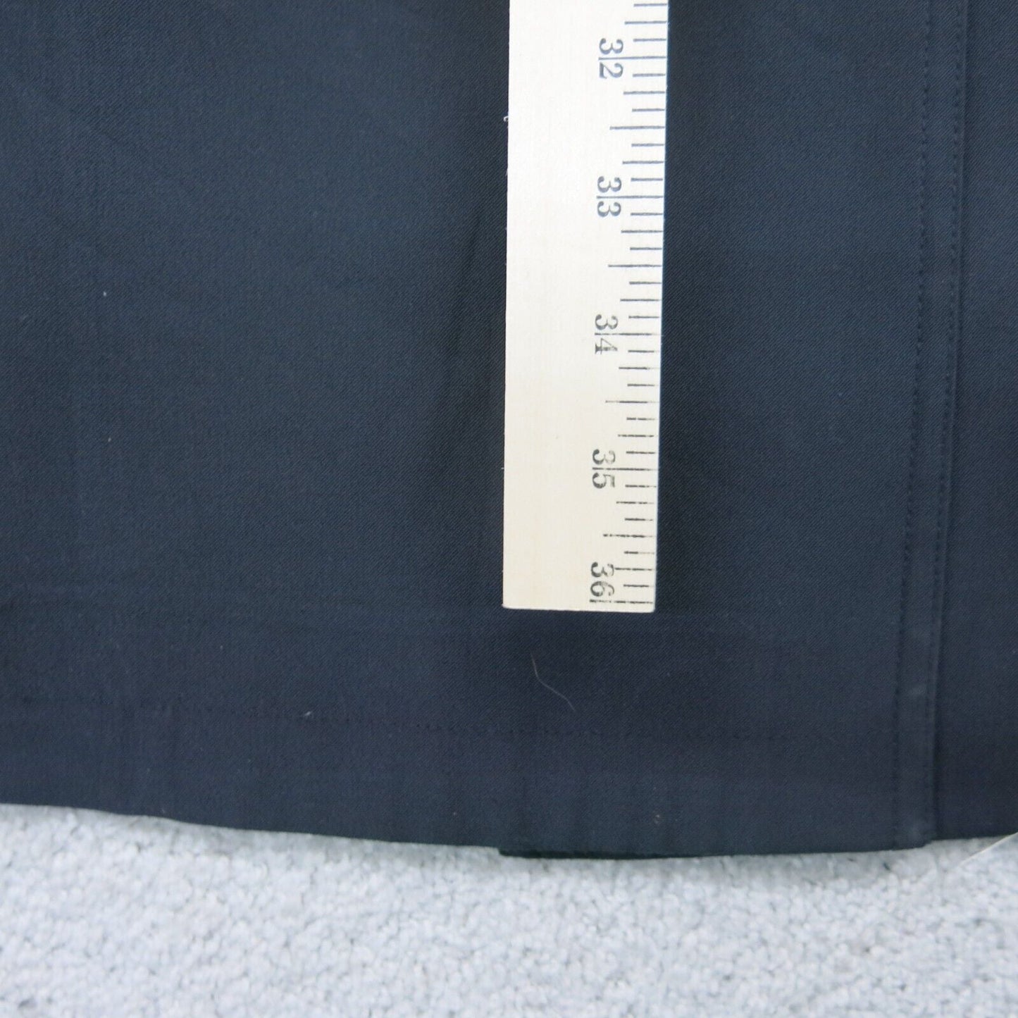 L.L Bean Womens Long Pea Coat Double Breasted Long Sleeve Black Size Small