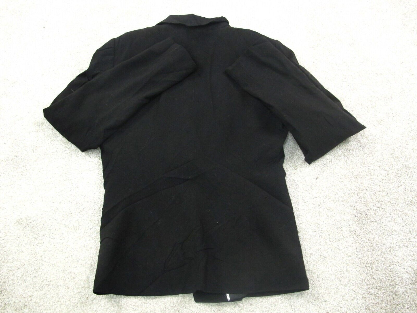 Calvin Klein Women Blazer Coat Long Sleeves Single Breasted Pockets Black Size 4