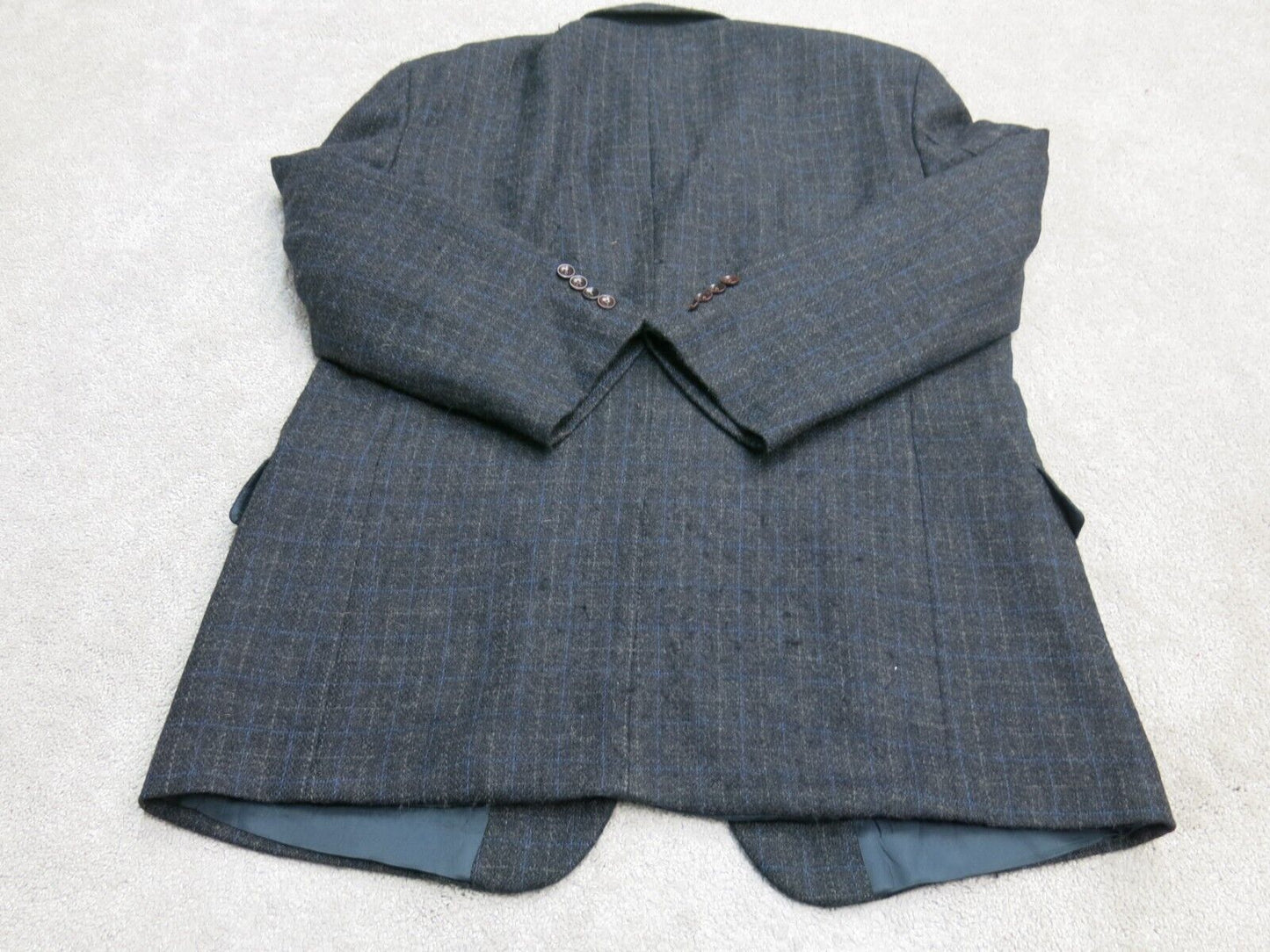 Nautica Mens Blazer Coat Single Breasted Long Sleeves Pockets Black Size 44R