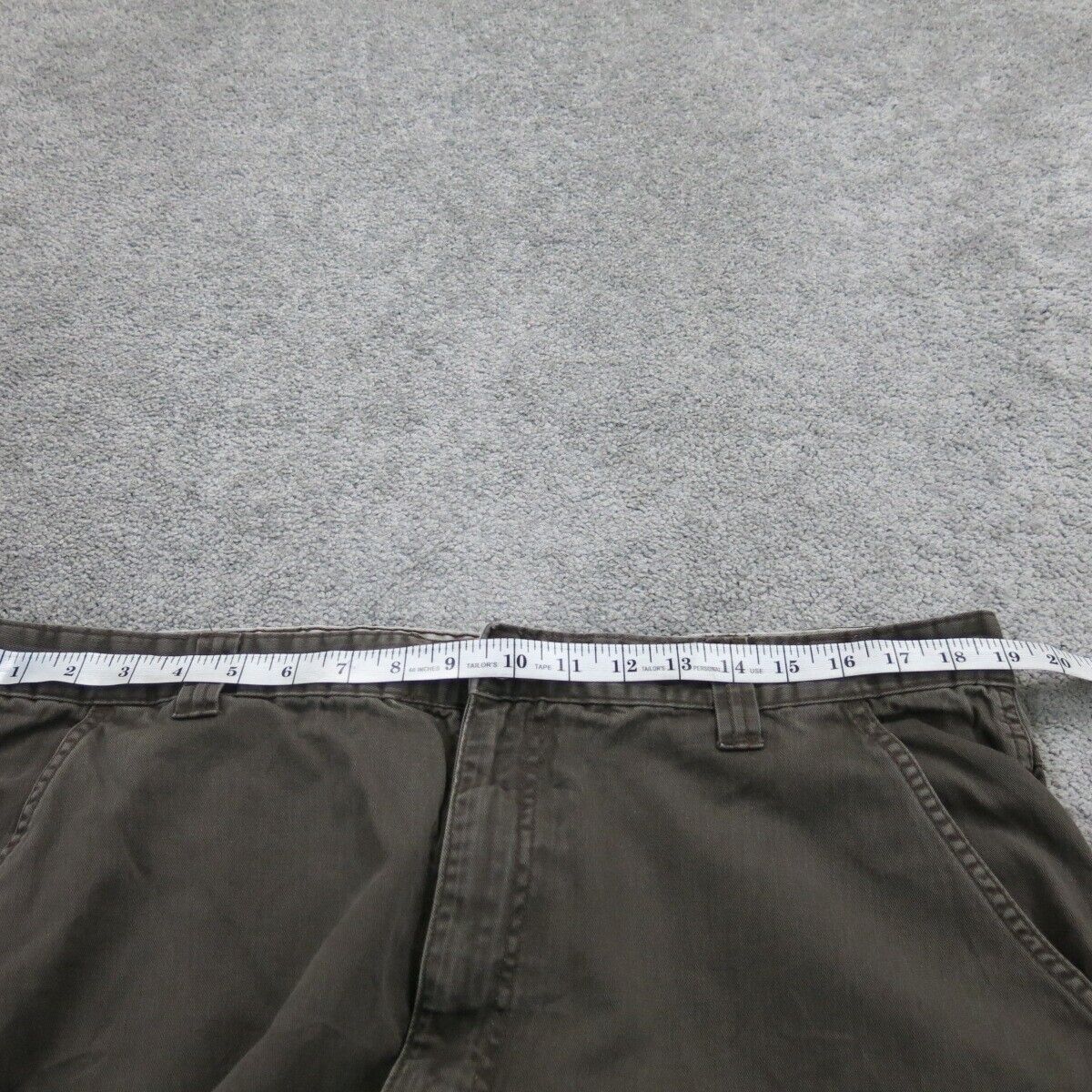 Wrangler Mens Pant High Rise 100% Cotton Cargo Pant Pocket Brown Size W40XL30