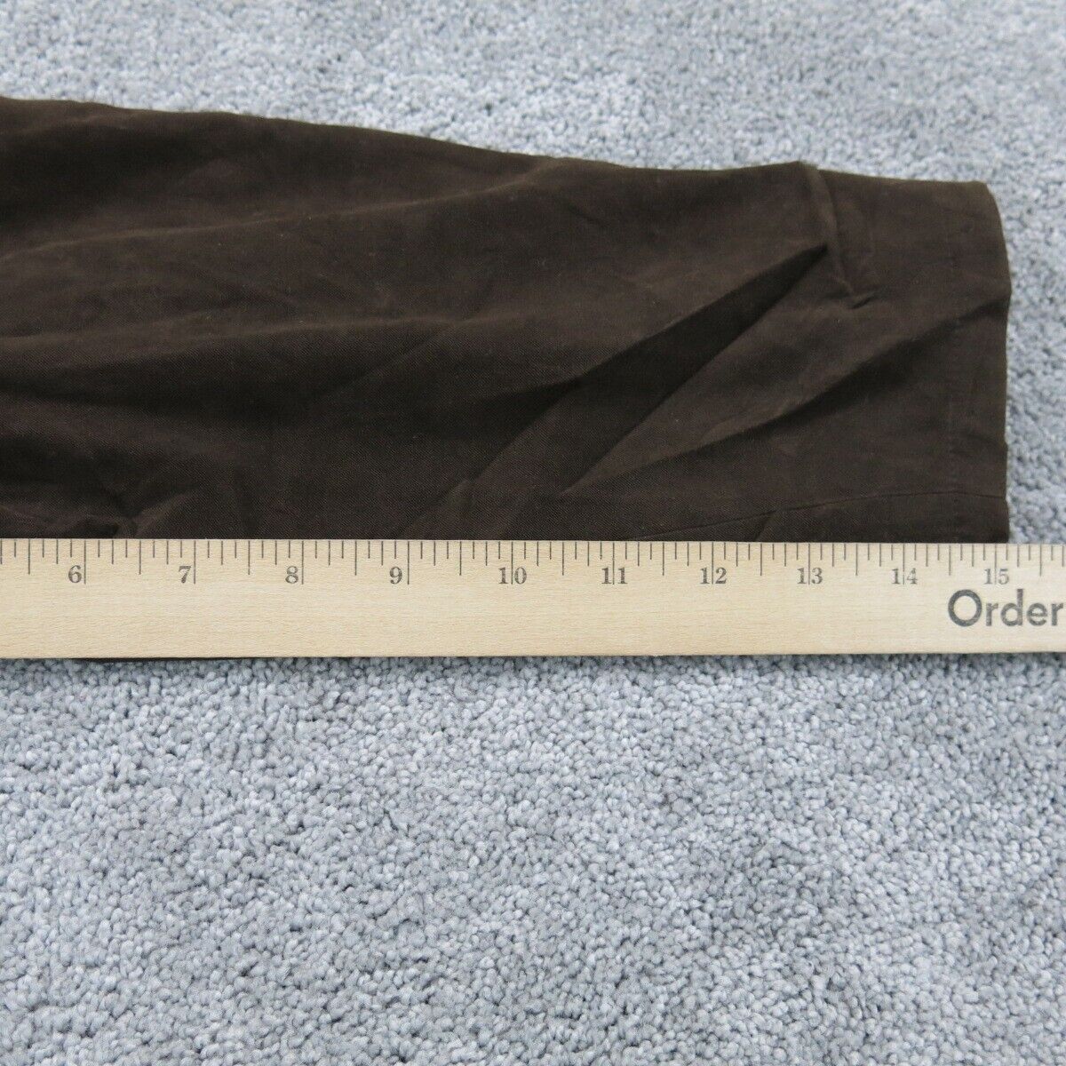 Talbots Womens Blazer Coat Jacket Single Breasted Long Sleeves Brown Size Small