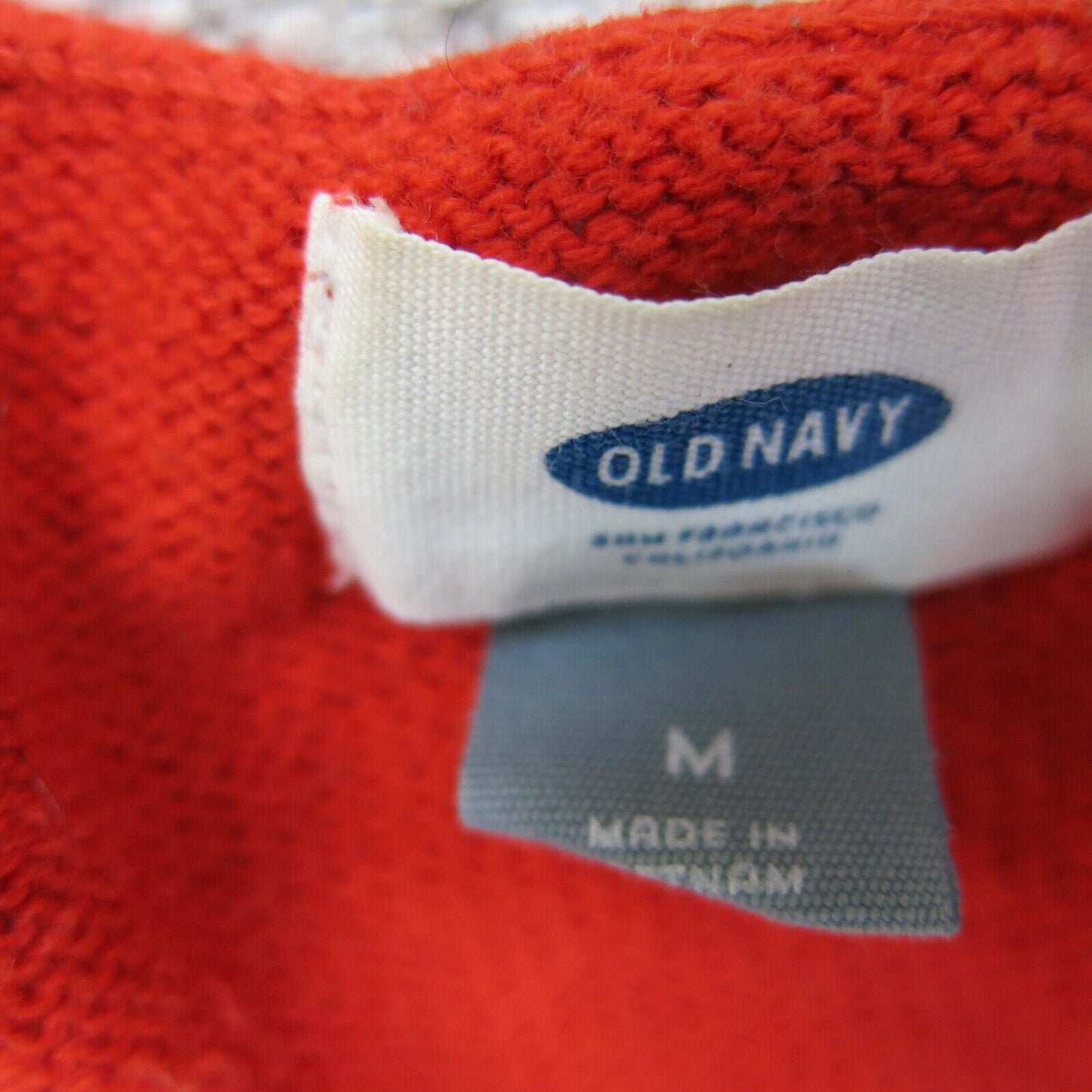 Old Navy Womens Pullover Sweater Knitted V Neck Long Sleeves Red Size Medium