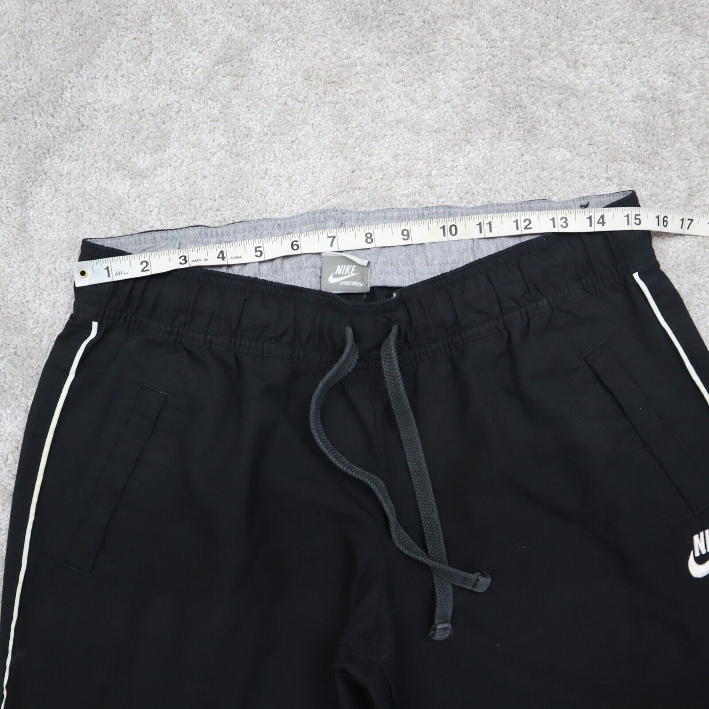 Nike Track Pants Youth Boys Large Black Sportswear Logo Running Jogging Pants